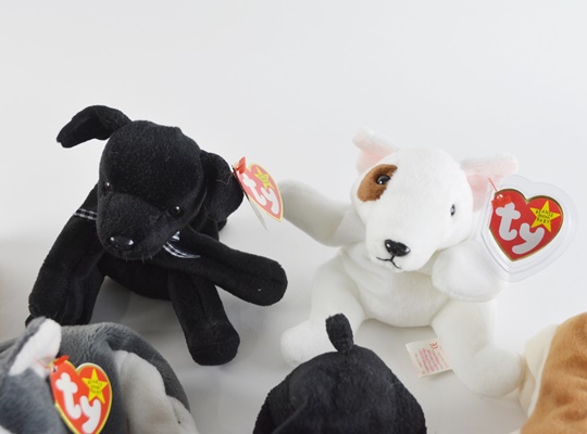 Ty Beanie Baby Collection of Eight Dogs
