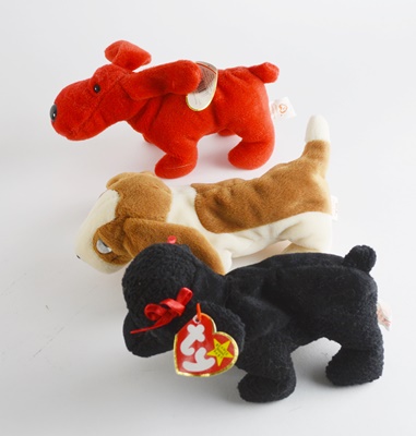 Ty Beanie Baby Collection of Eight Dogs