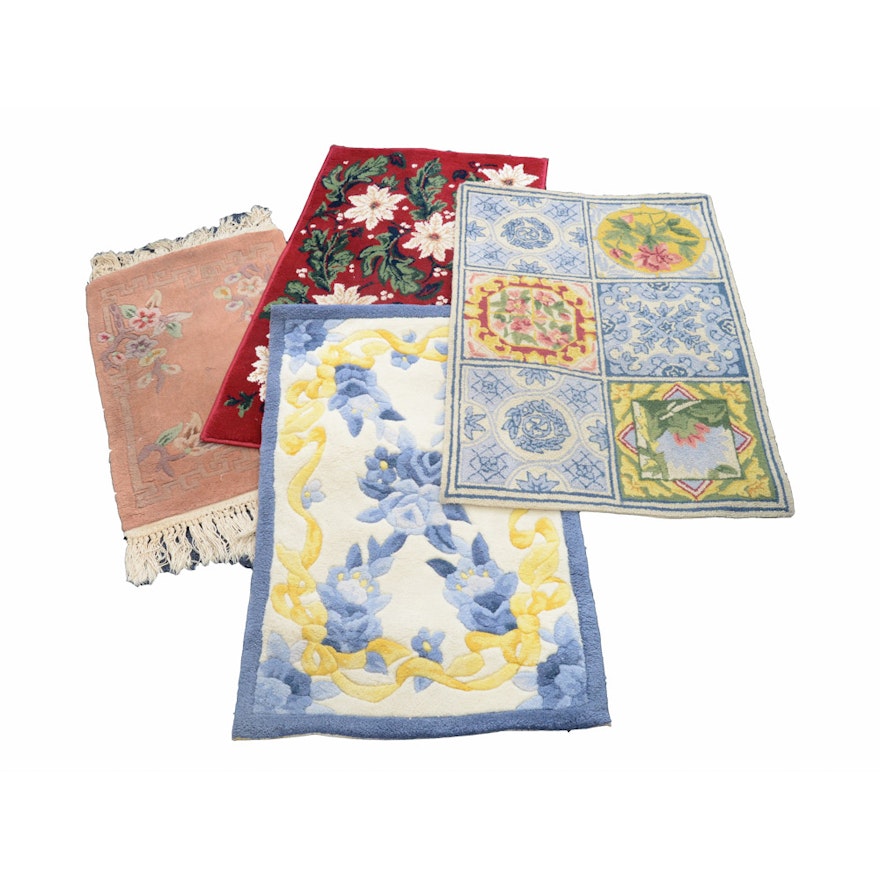 Assortment of  Floral Accent Rugs