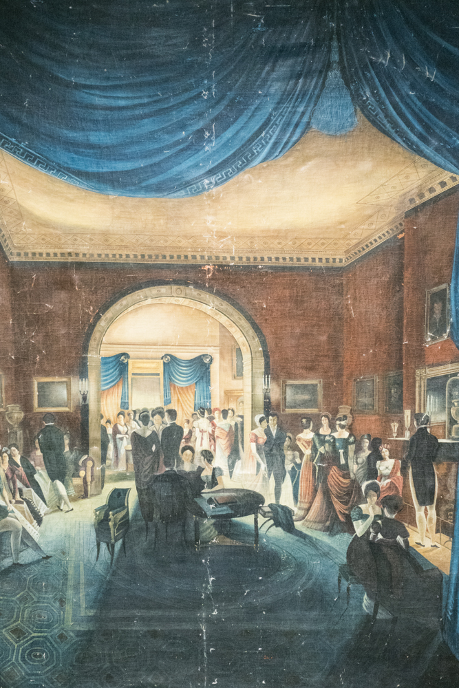 Oil Copy Painting on Canvas after Henry Sargent "The Tea Party"