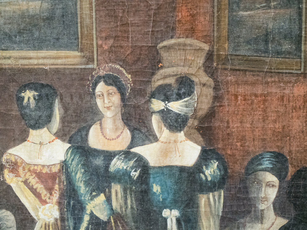 Oil Copy Painting on Canvas after Henry Sargent "The Tea Party"