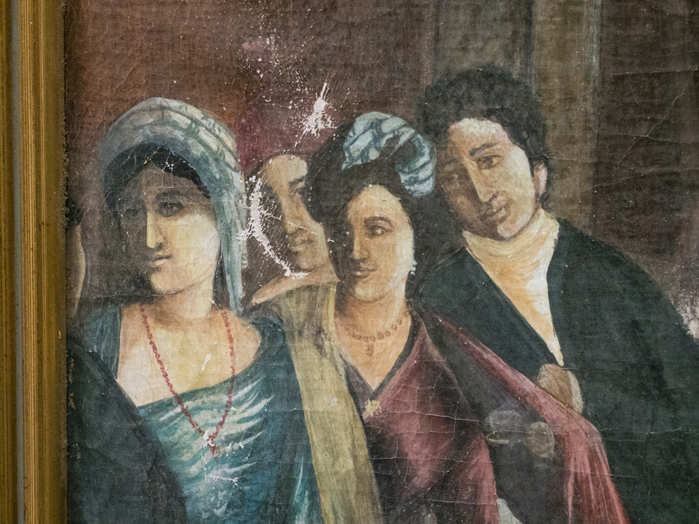 Oil Copy Painting on Canvas after Henry Sargent "The Tea Party"