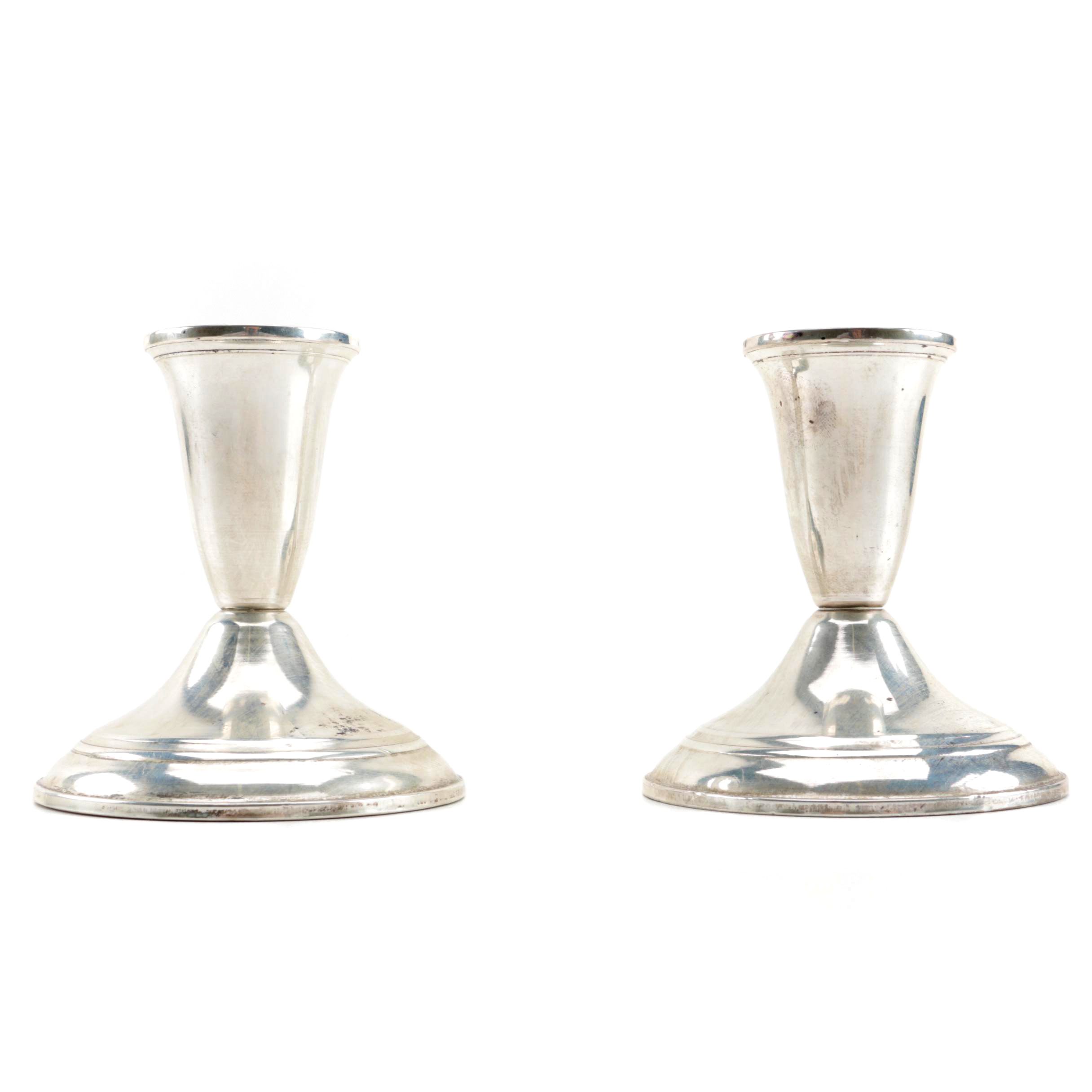 Vintage Duchin Creation Weighted Sterling Candleholders