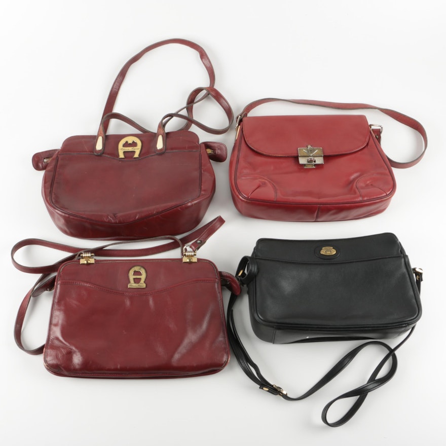 Vintage Etienne Aigner Leather Handbags
