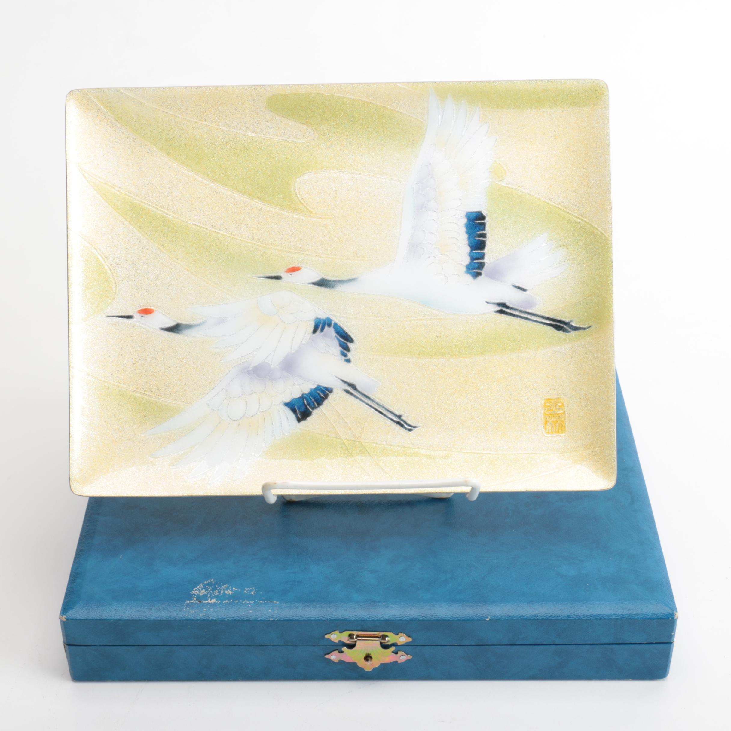 Vintage Tutanka Enamelware Tray