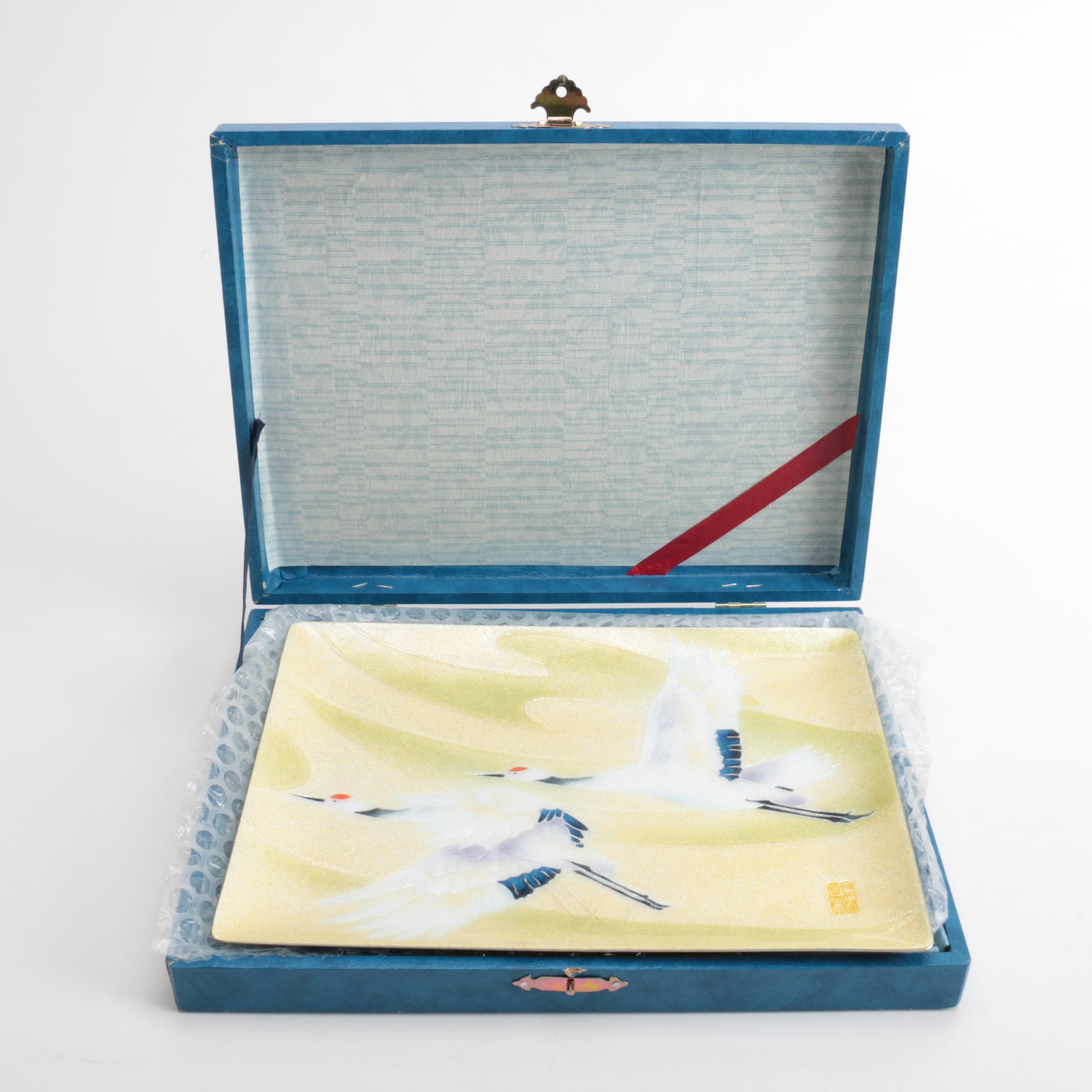 Vintage Tutanka Enamelware Tray