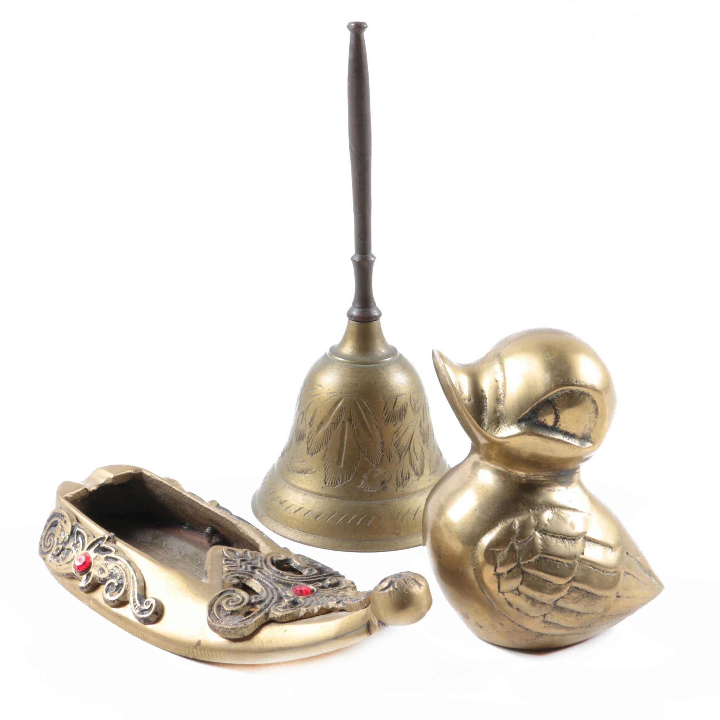 Assortment of Brass Decor