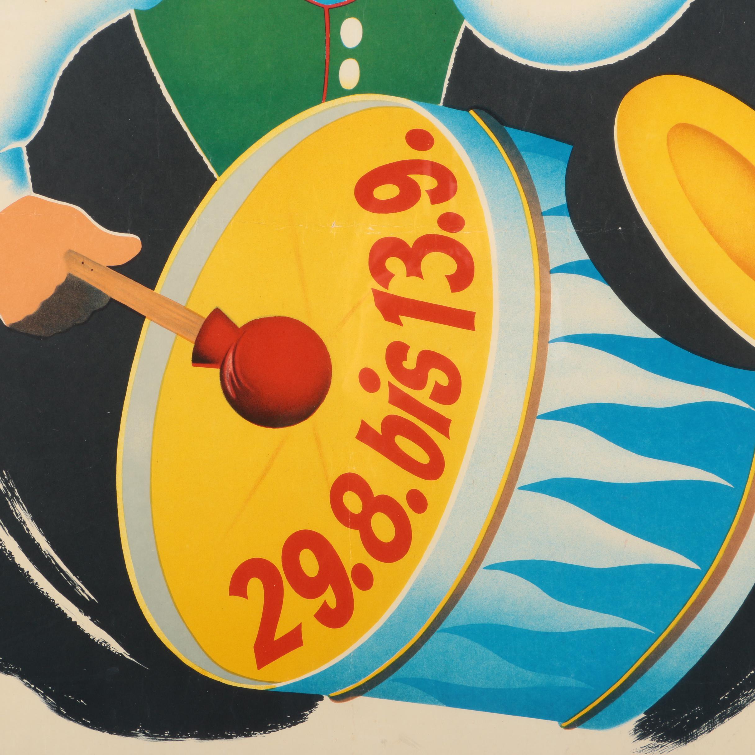 Vintage Lithographic Poster "Herbstfest 1970"