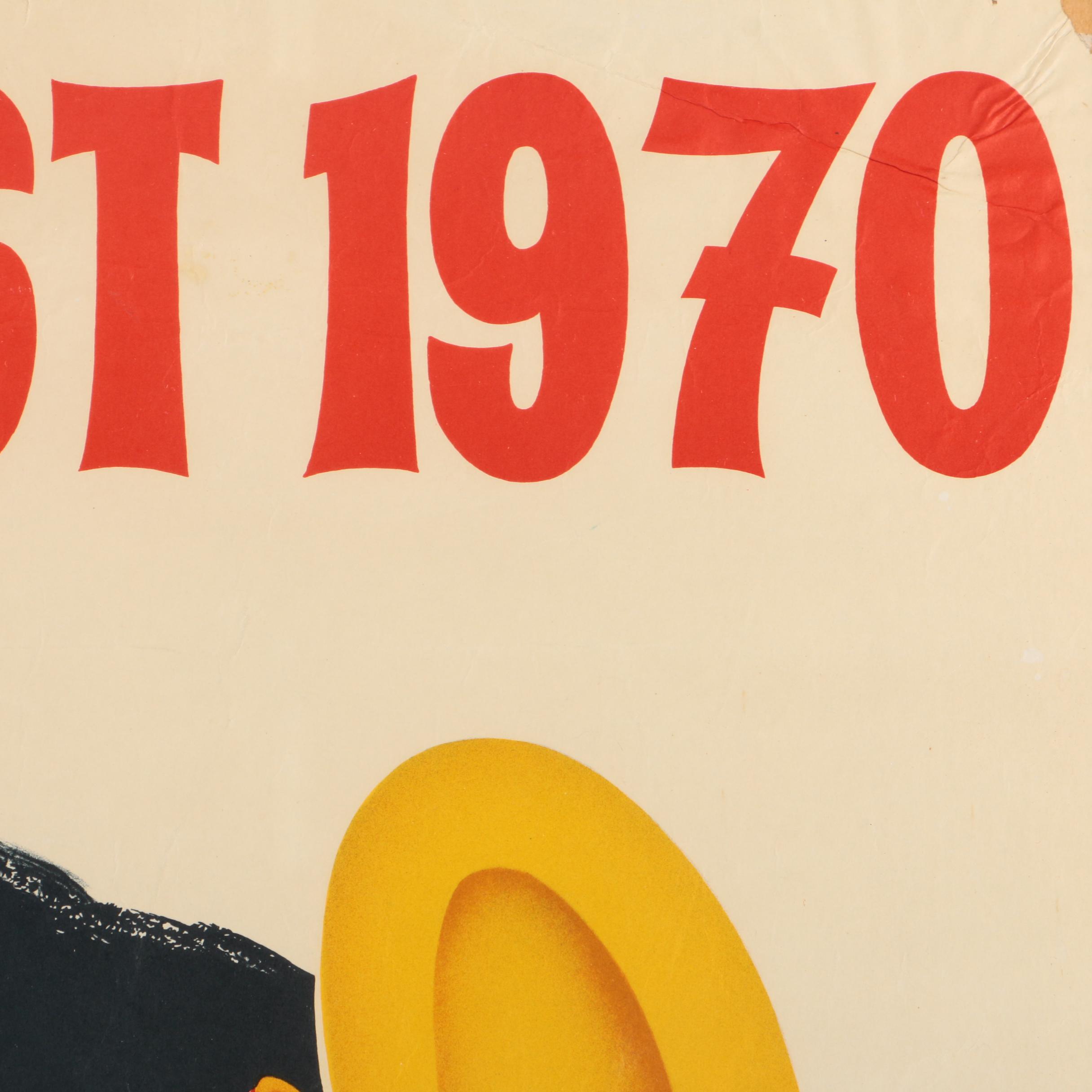 Vintage Lithographic Poster "Herbstfest 1970"