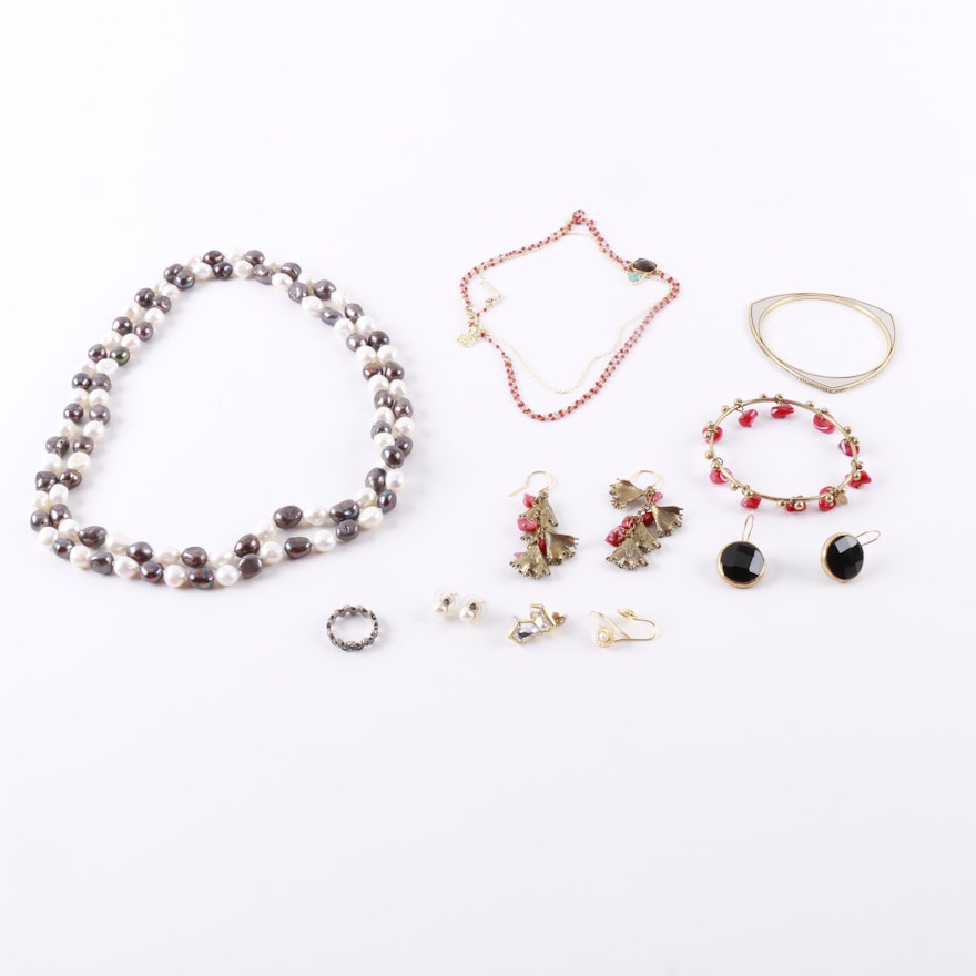 Selection of Gemstone Jewelry Including Kendra Scott