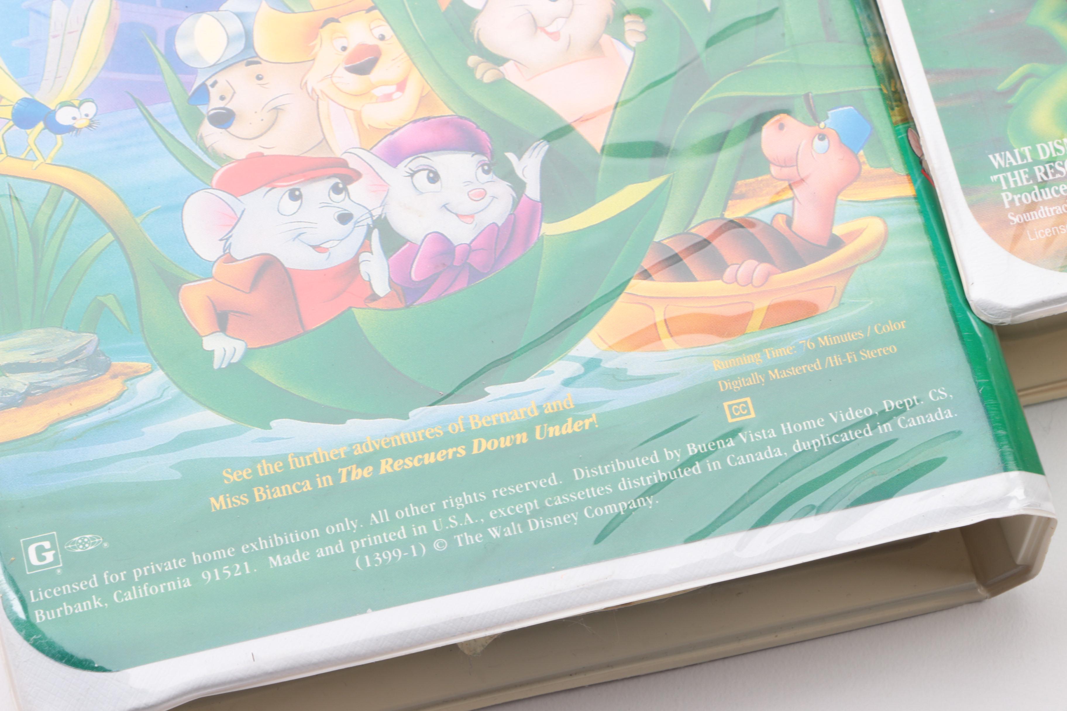 "Cinderella" and Other Disney VHS Tapes