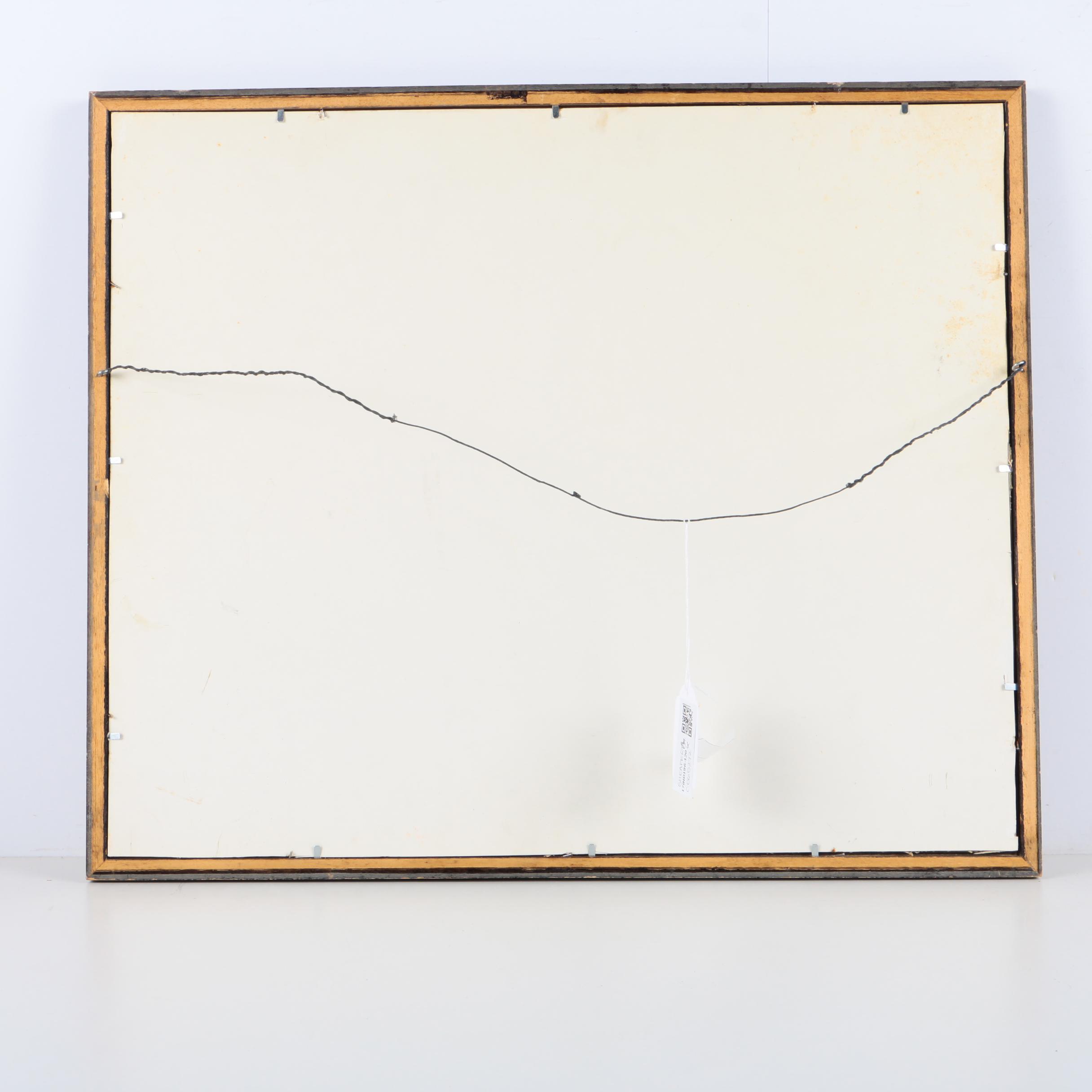 Briddell Signed Watercolor on Paper of a Water Mill