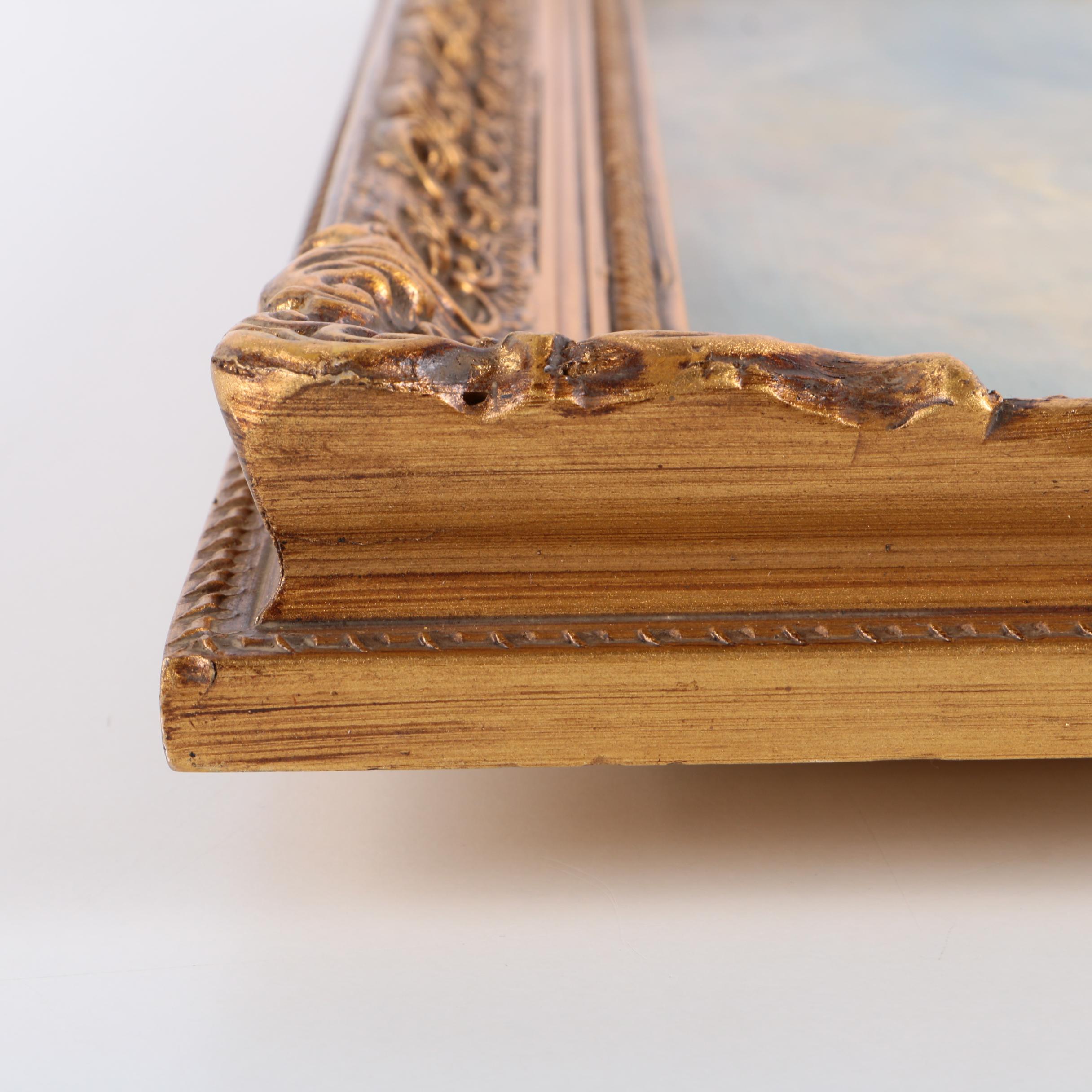 S. Fitch Oil on Canvas of Ancient Ruins