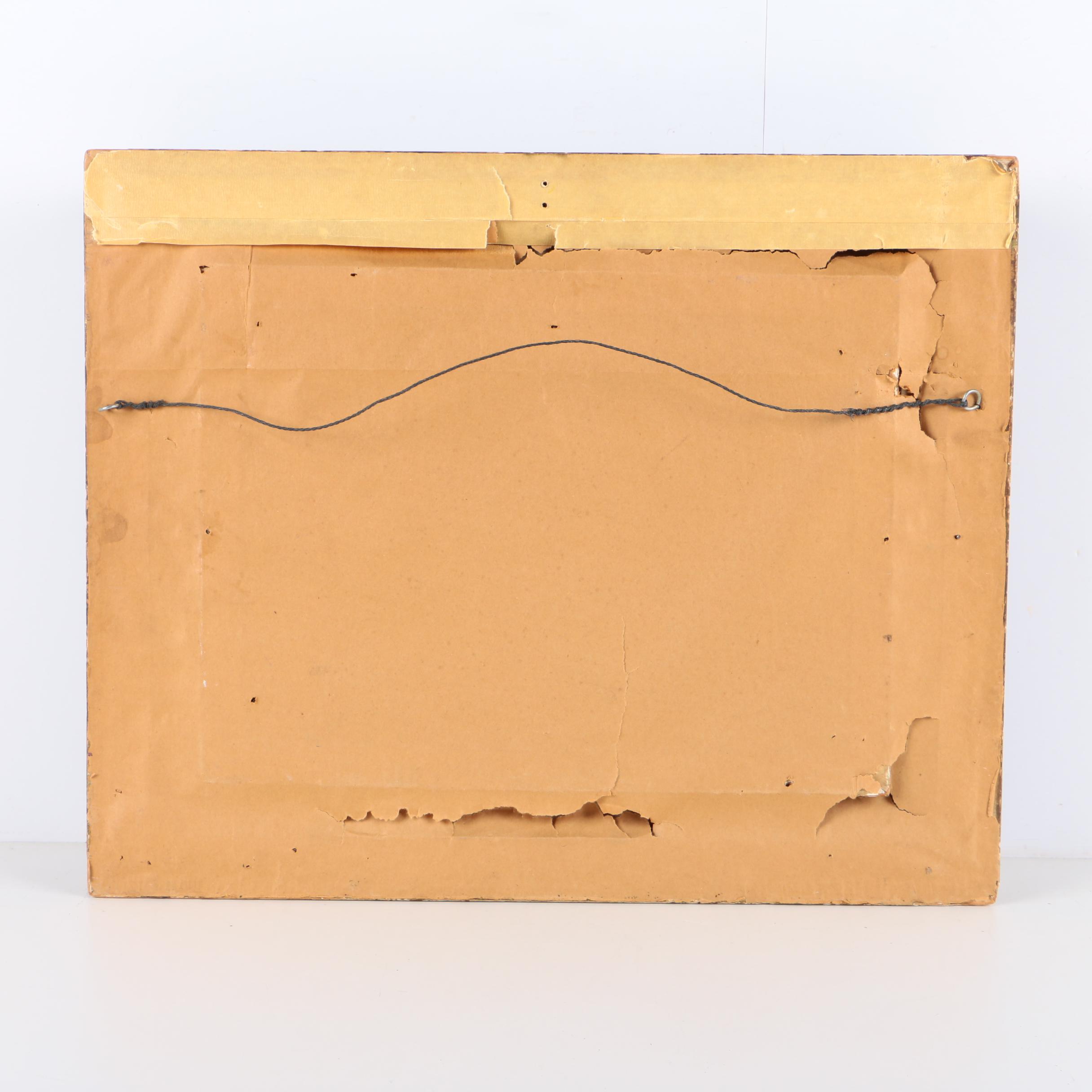 La Fave Oil Painting of a Docked Boat