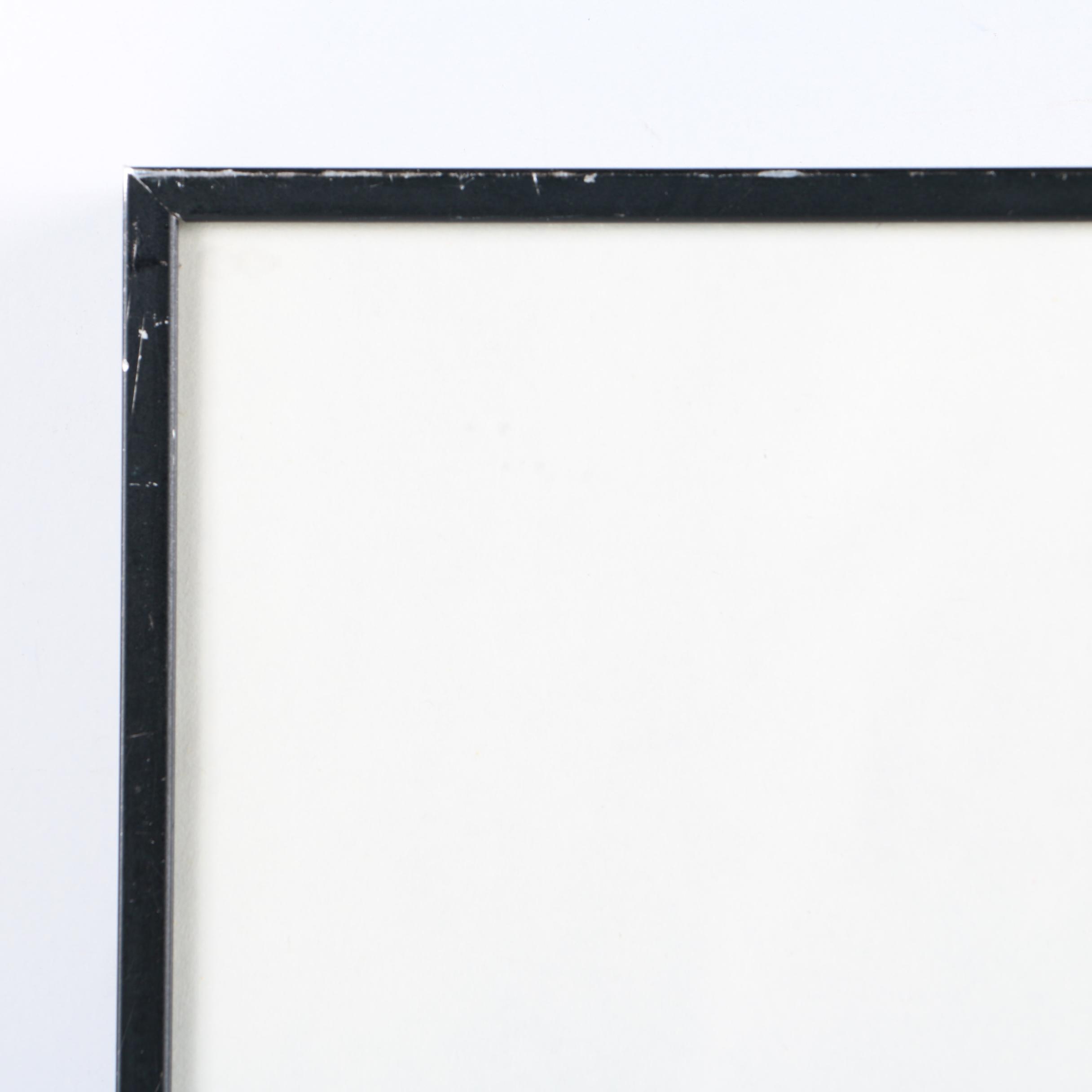 Ann Bruce Stoddard Ink Wash "Nude Bending Down"