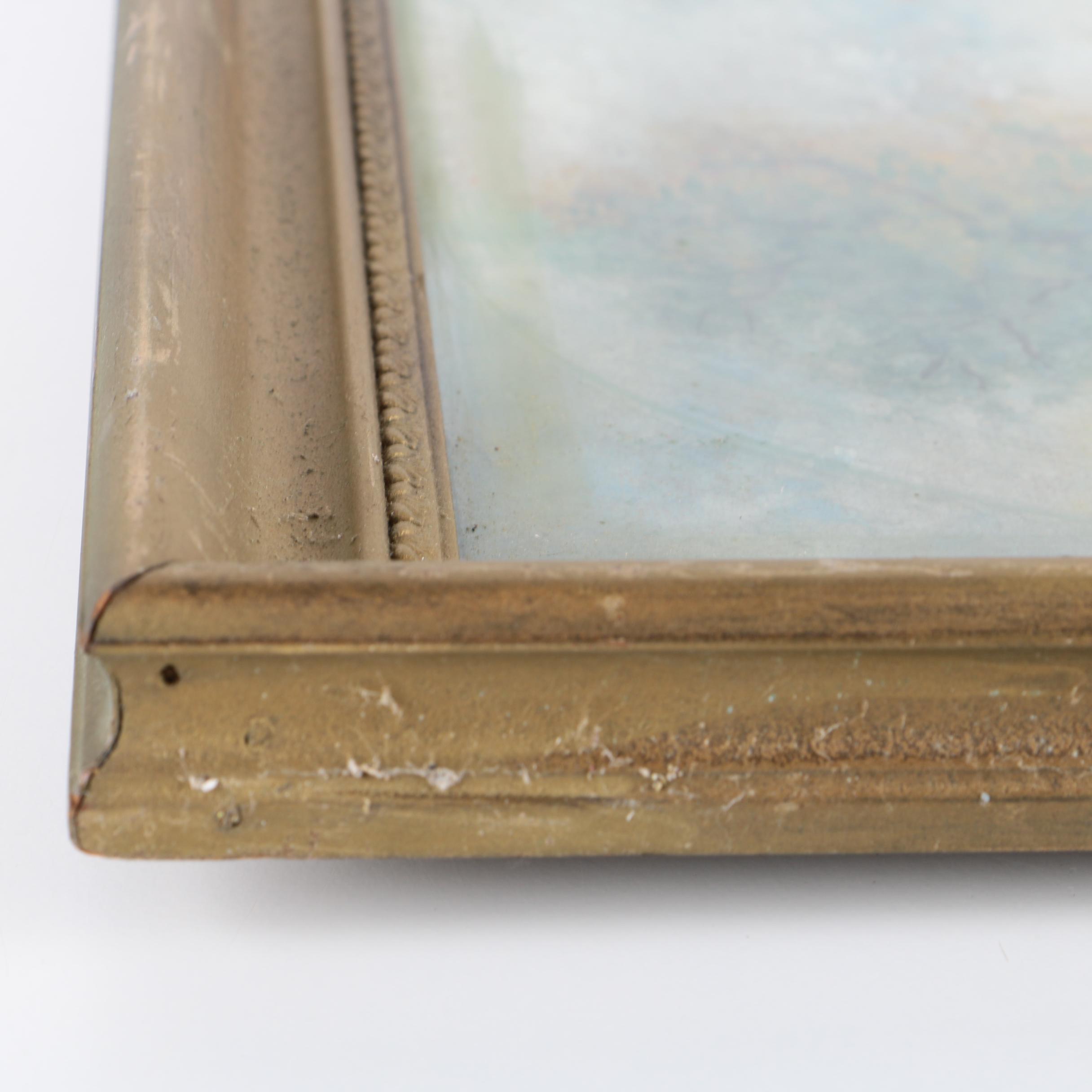 Jones Watercolor and Gouache Painting on Paper