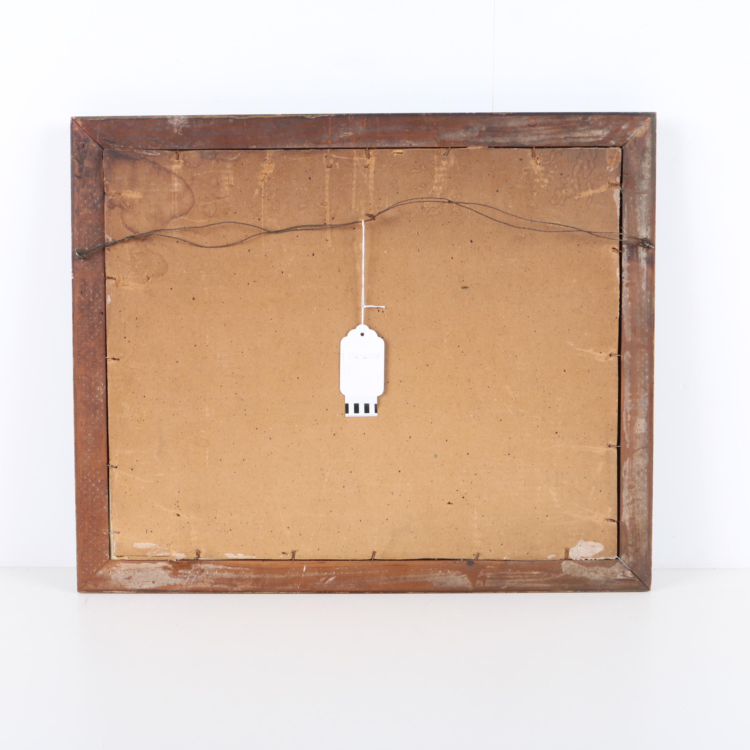 Jones Watercolor and Gouache Painting on Paper