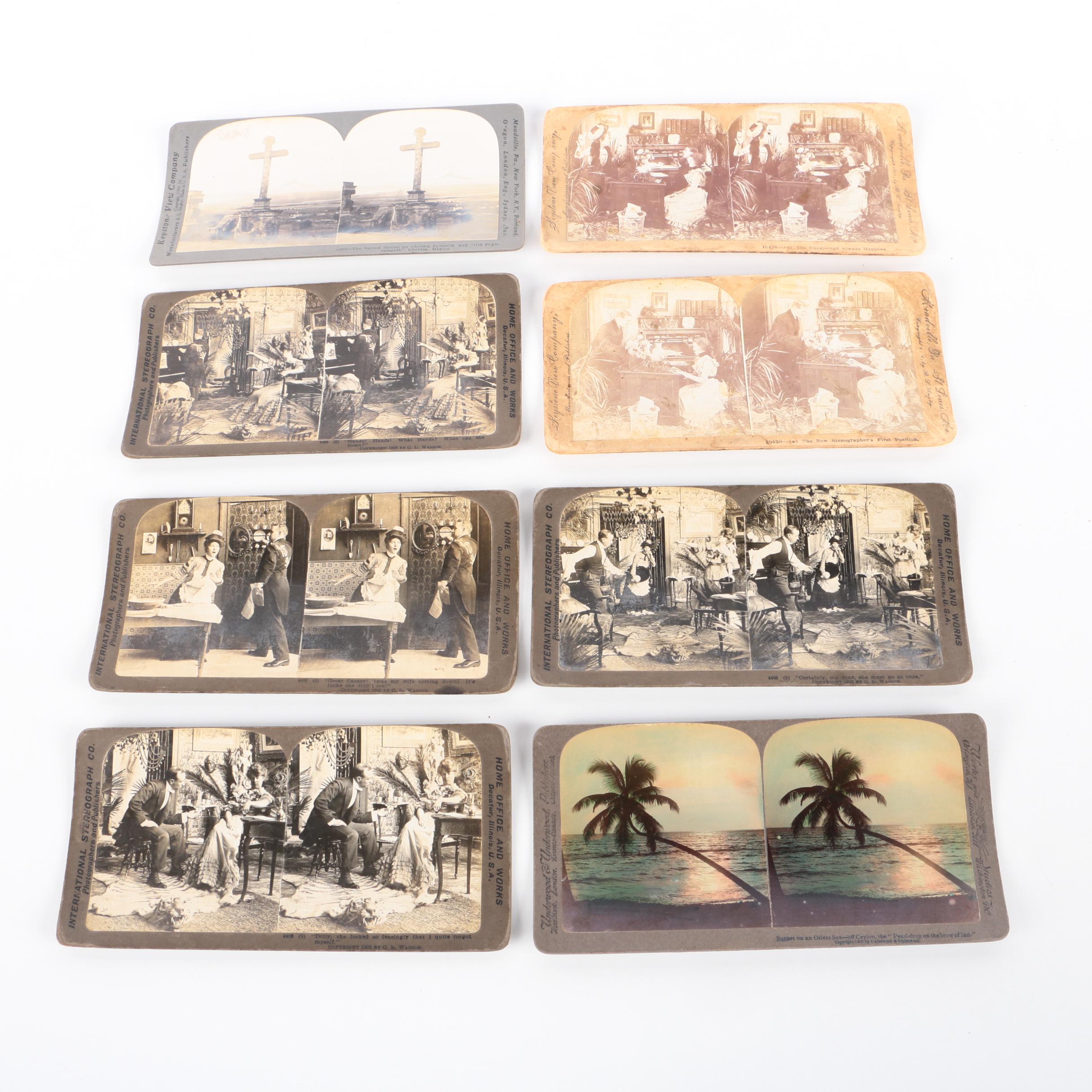 Antique Stereoscope with Cards