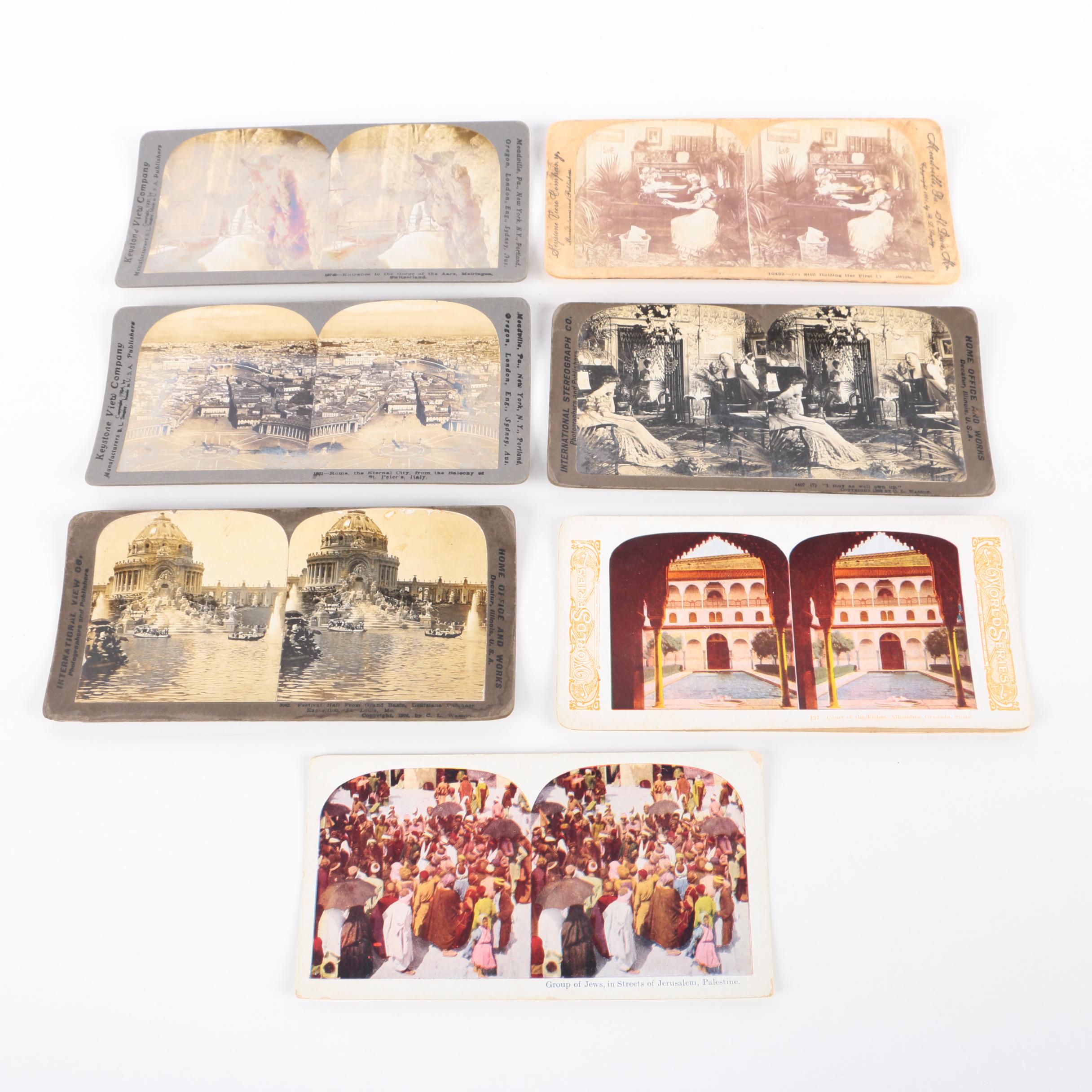 Antique Stereoscope with Cards