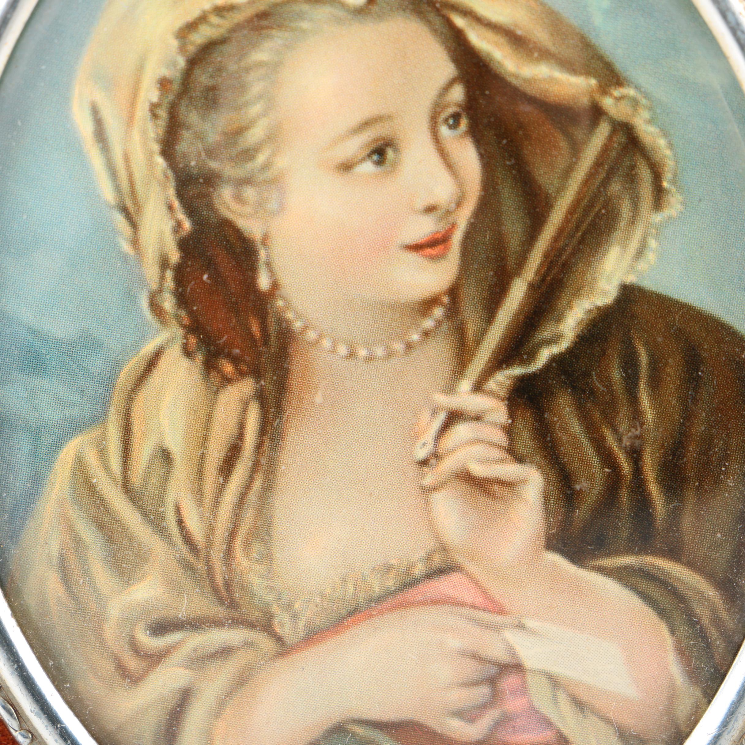 Pair of Handpainted Portraits by Cameo Creations