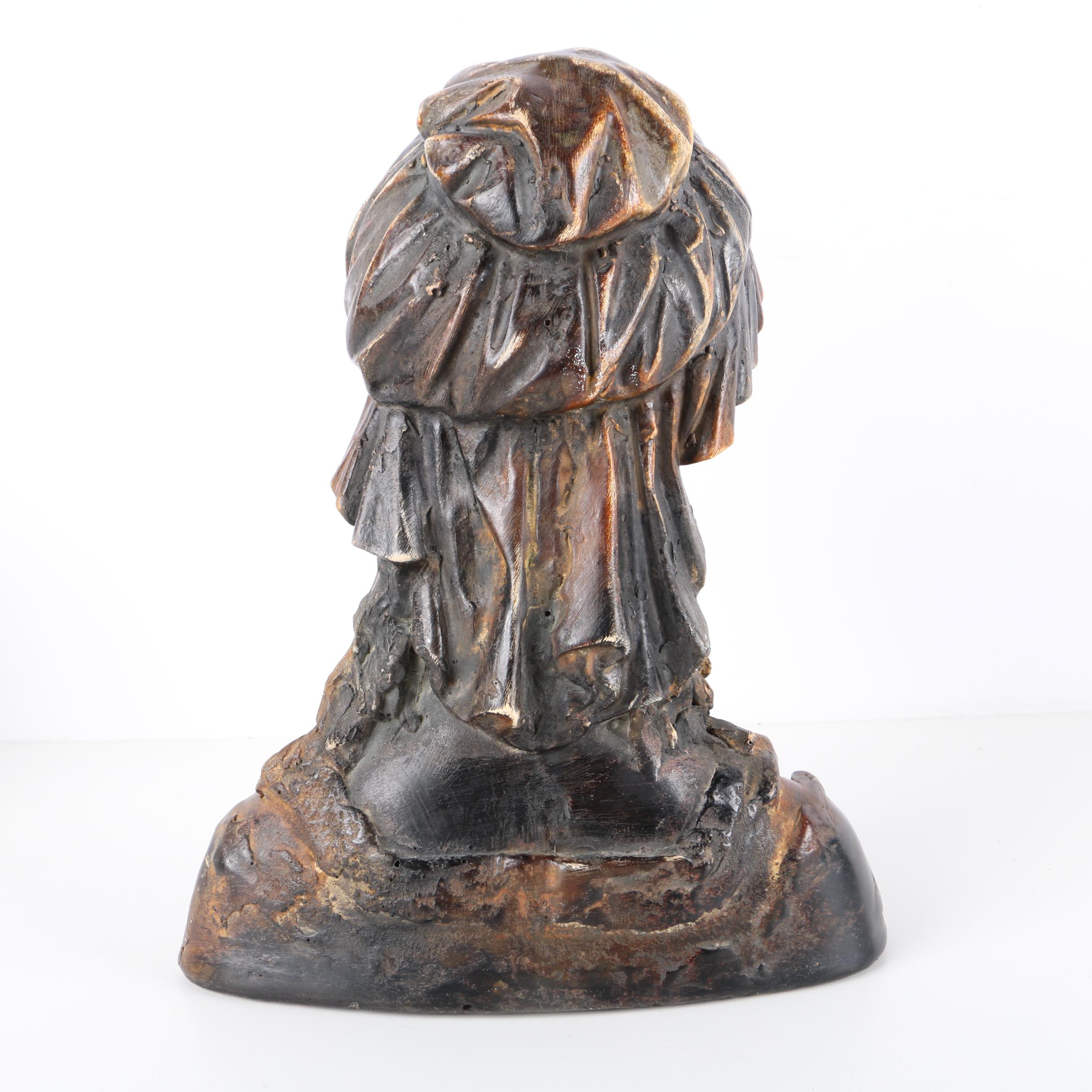 Ceramic Bust of Young Woman