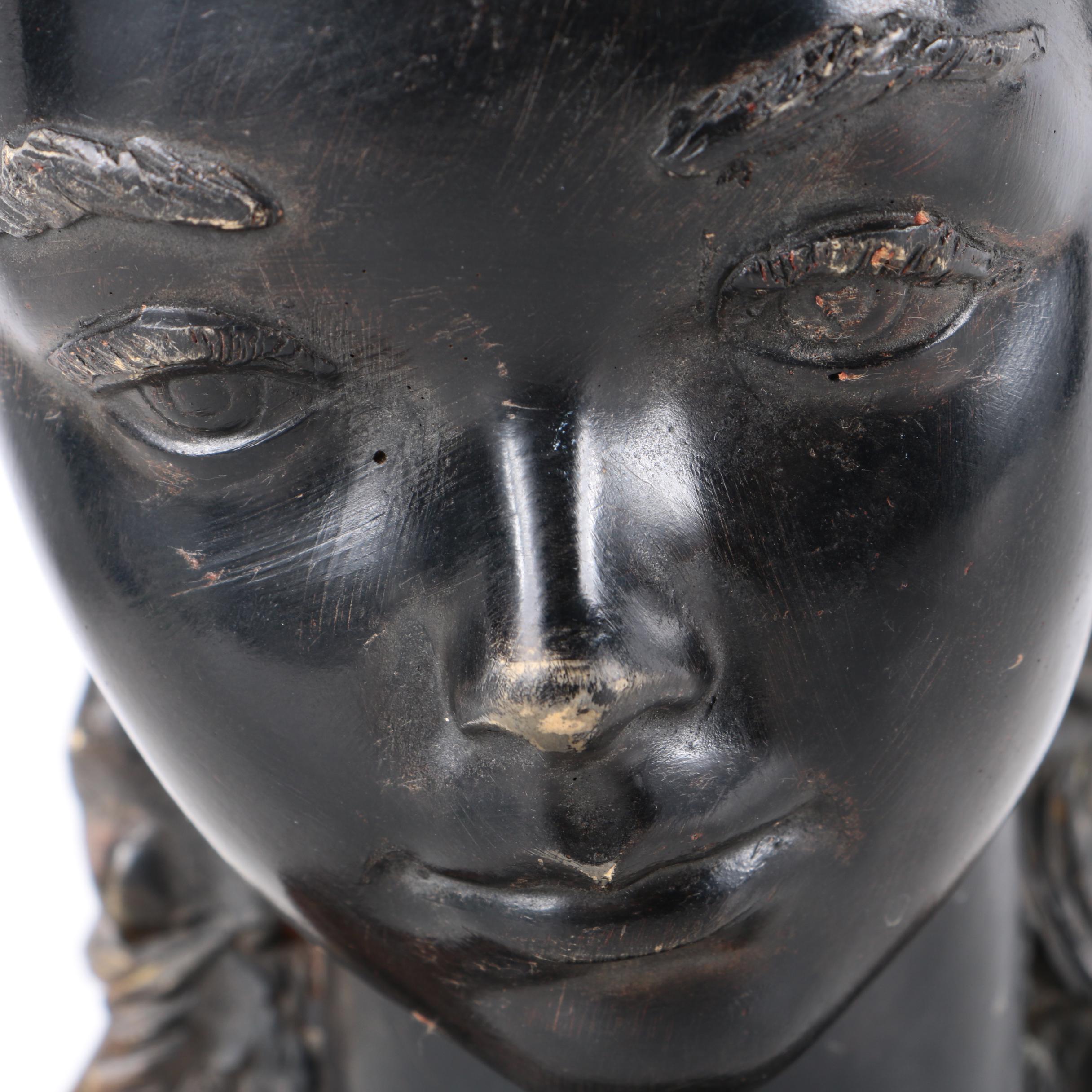 Ceramic Bust of Young Woman