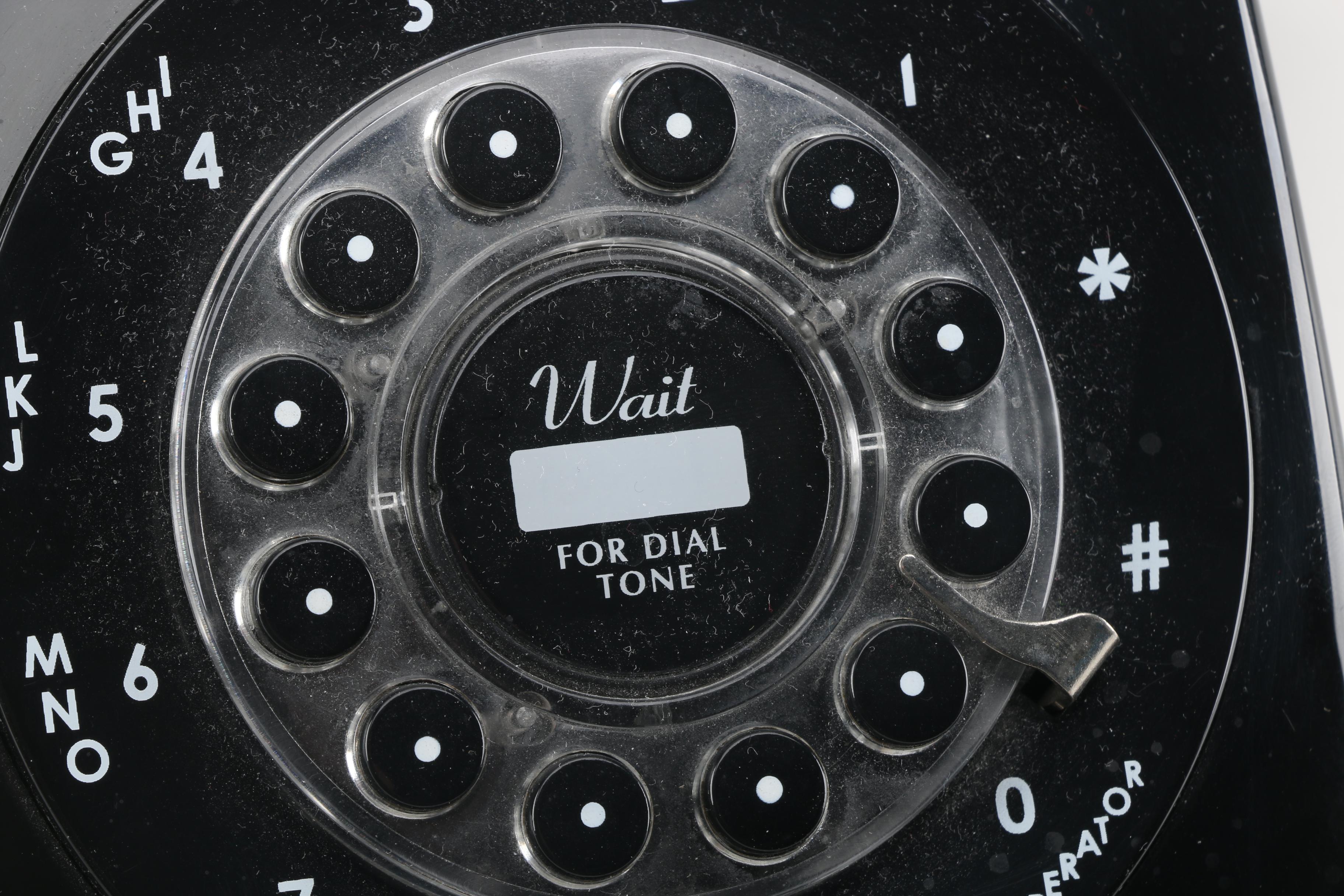 Vintage Black Crosley Rotary Phone