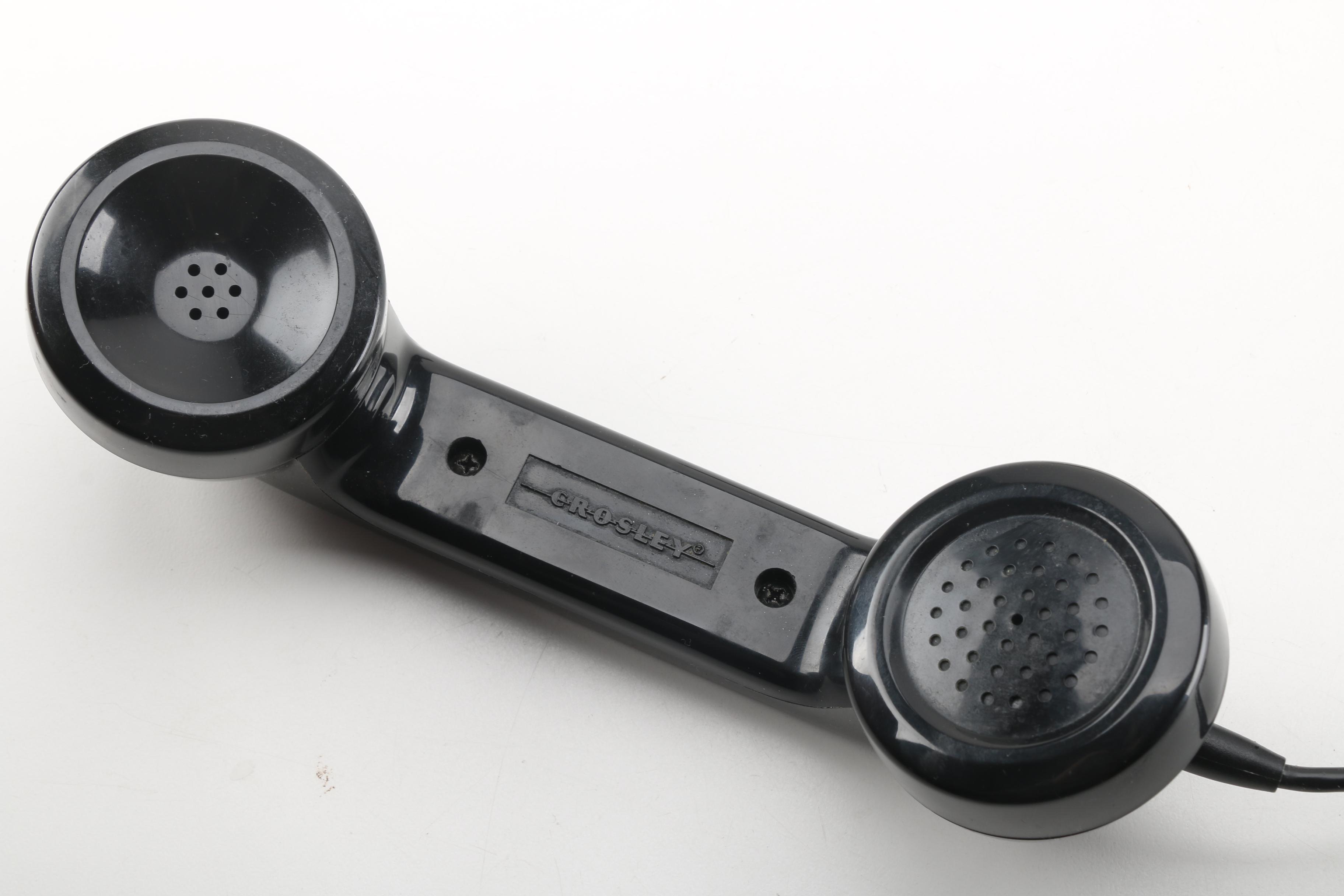 Vintage Black Crosley Rotary Phone