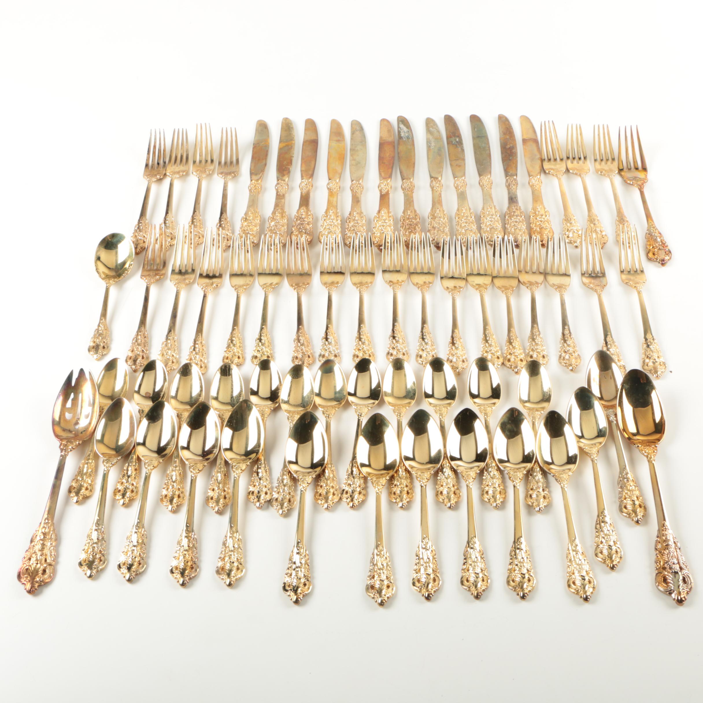 Godinger "Baroque" Gold Electroplate Flatware