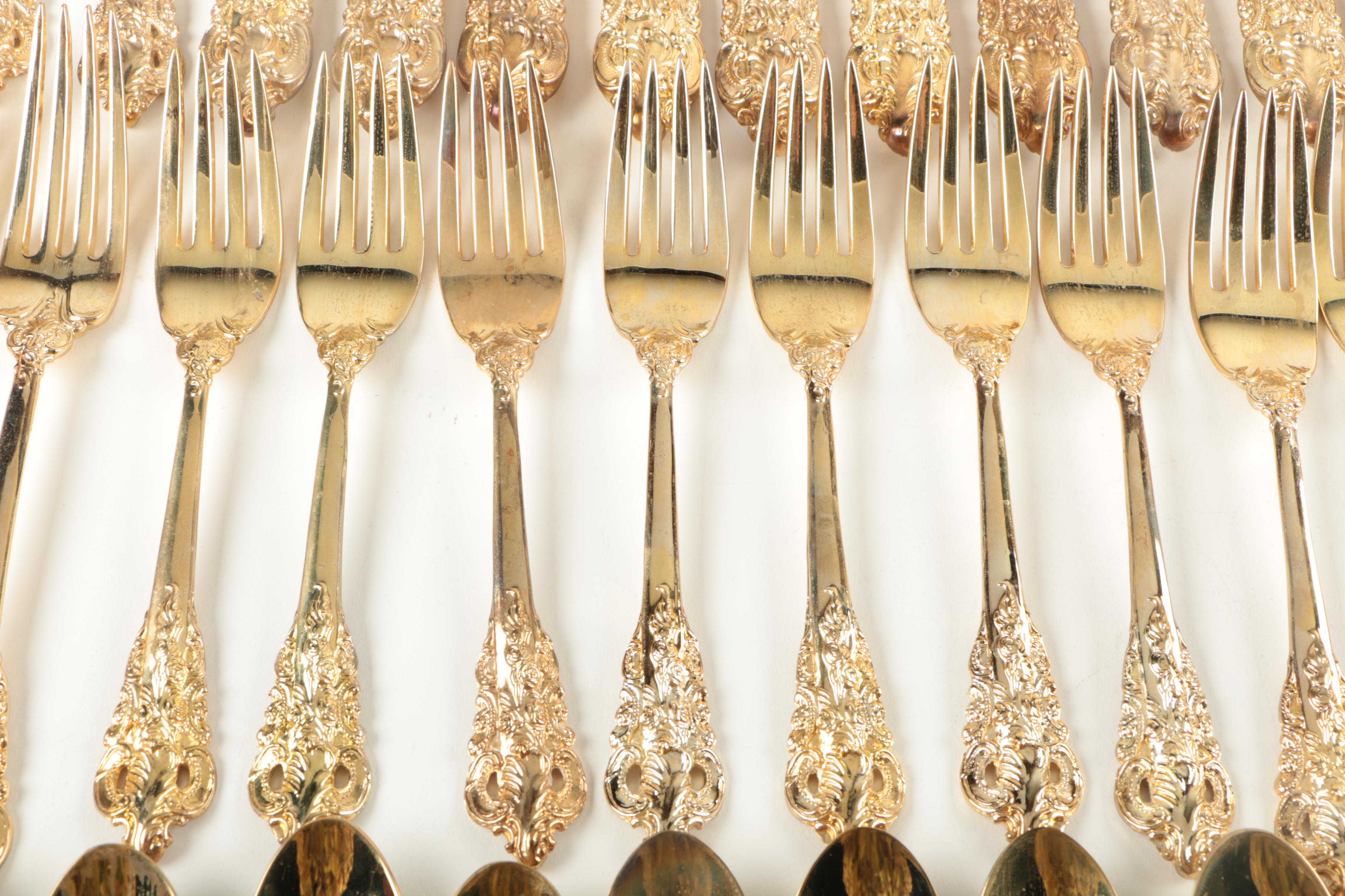 Godinger "Baroque" Gold Electroplate Flatware