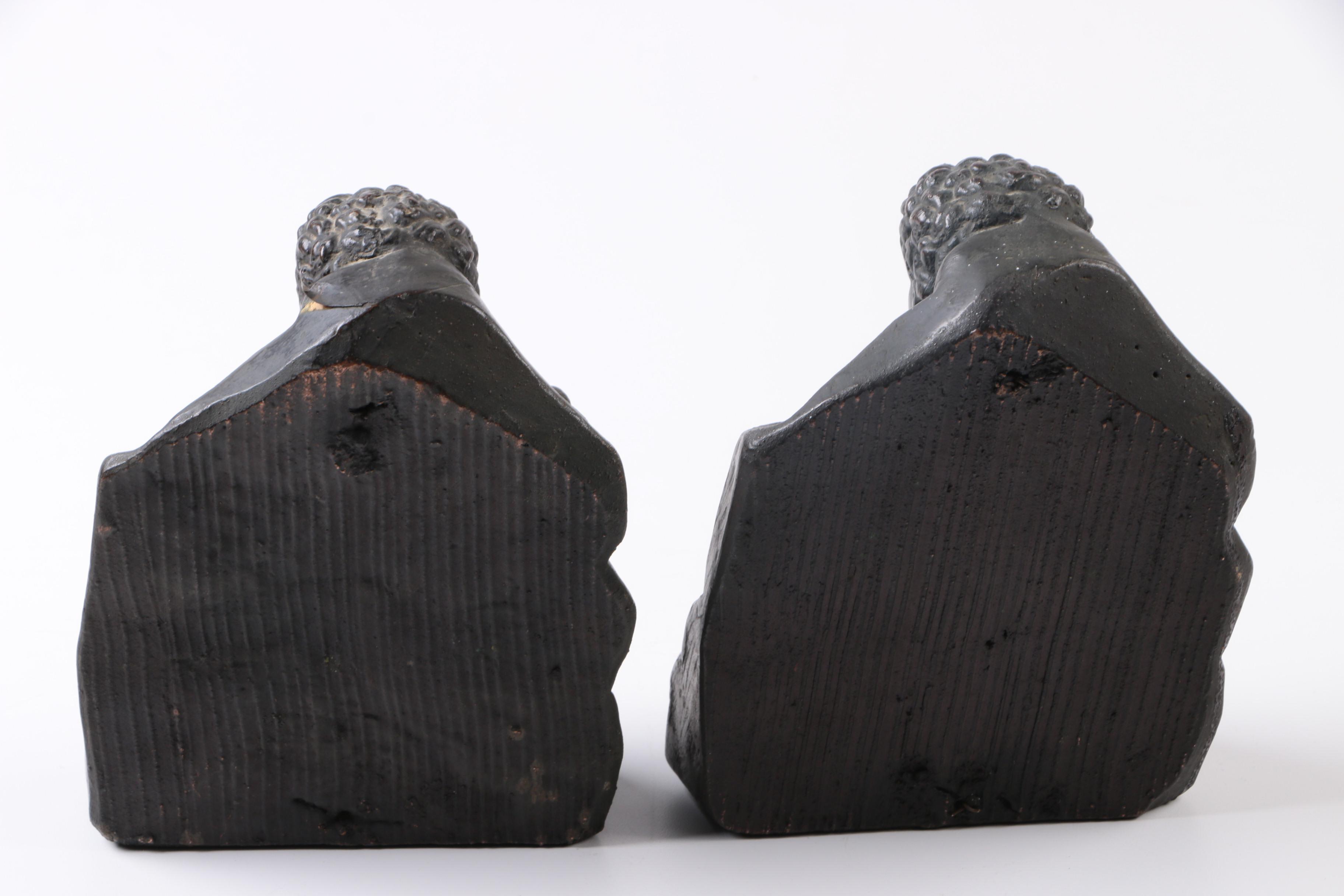 Bronze Bookends of Hermes