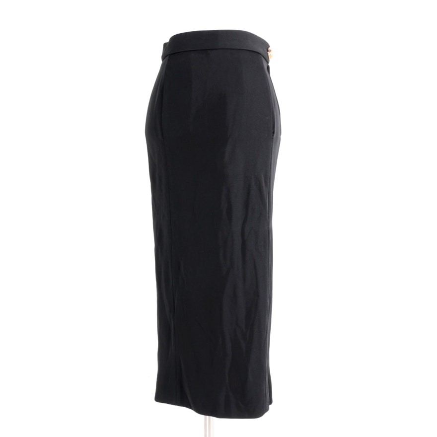 Moschino Couture Black Pencil Skirt