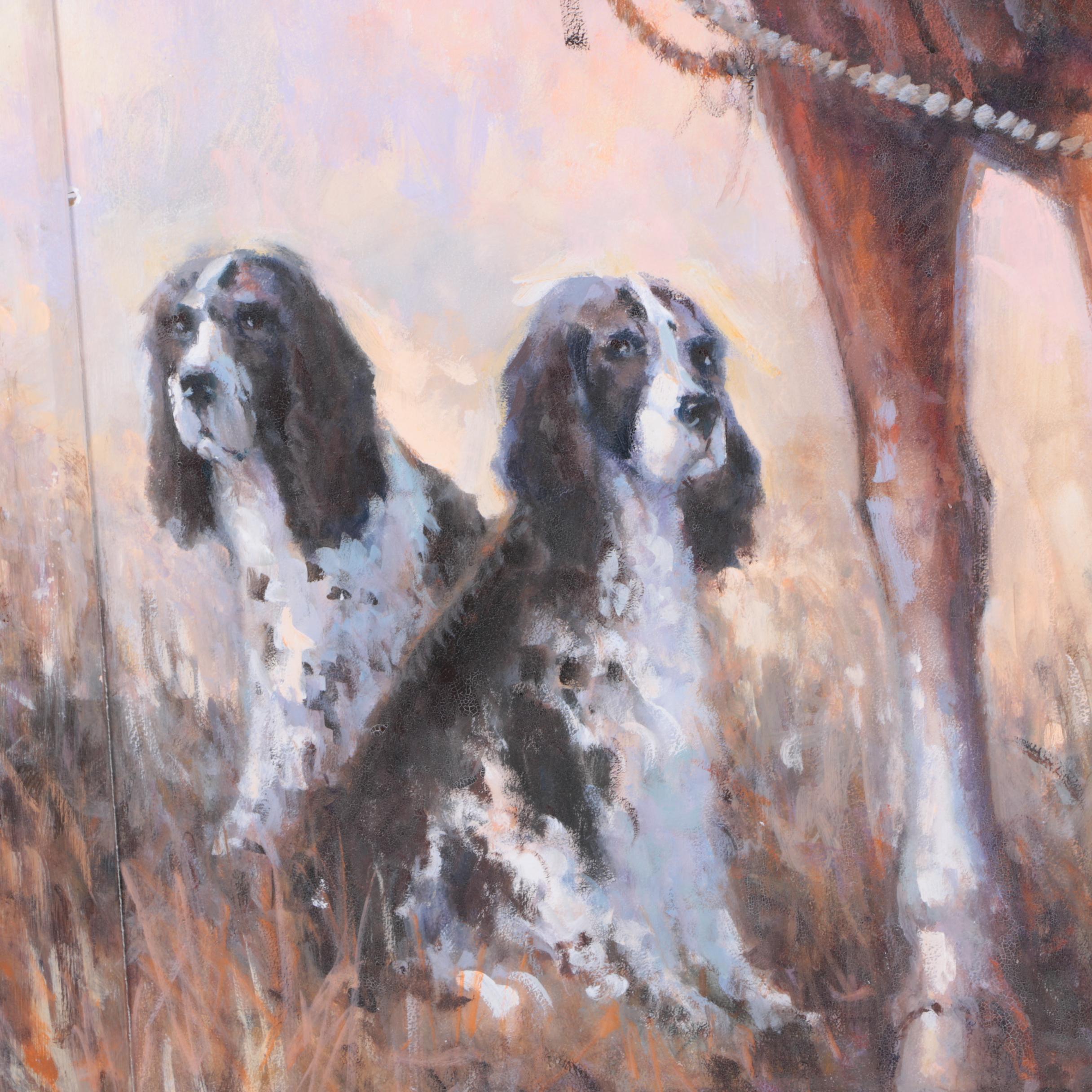 Kirk Randle Oil Painting on Board of Rural Scene