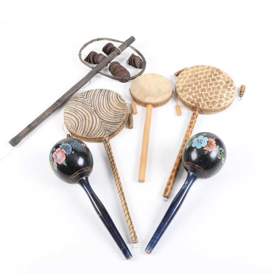 Maracas, Spin Drums and Sistrum