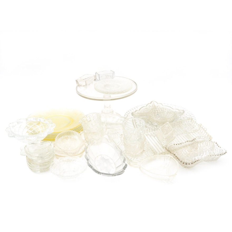 Assortment of Glass Dishware