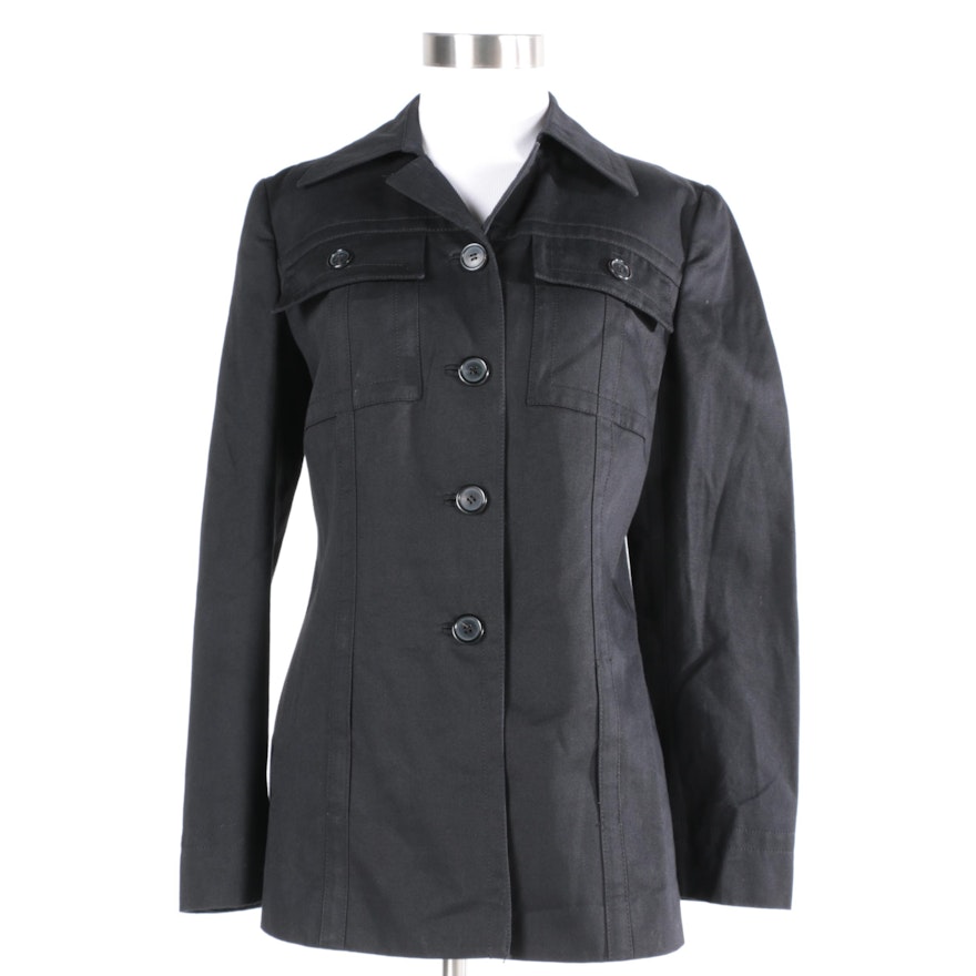 Women's Prada Black Cotton Jacket