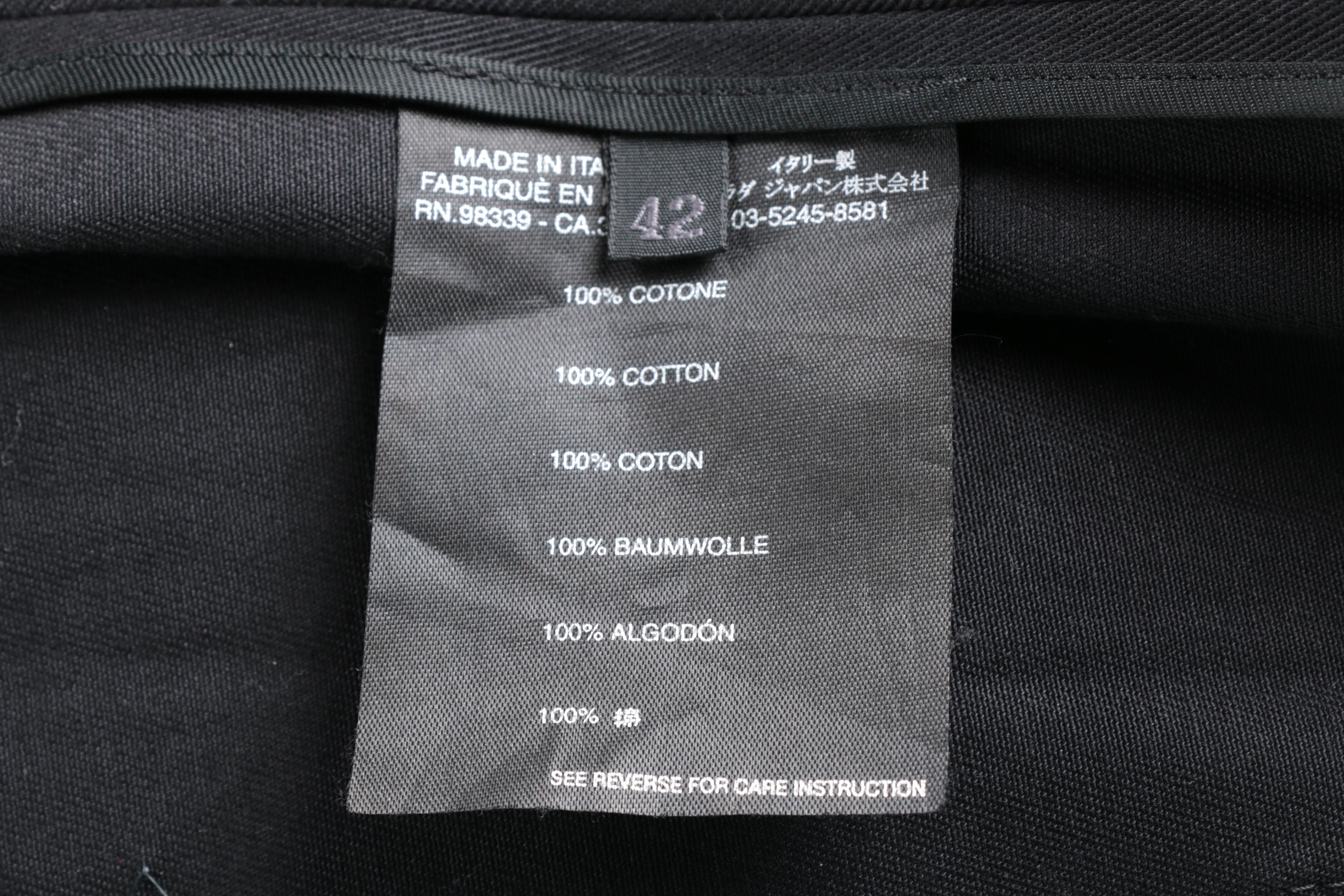 Women's Prada Black Cotton Jacket