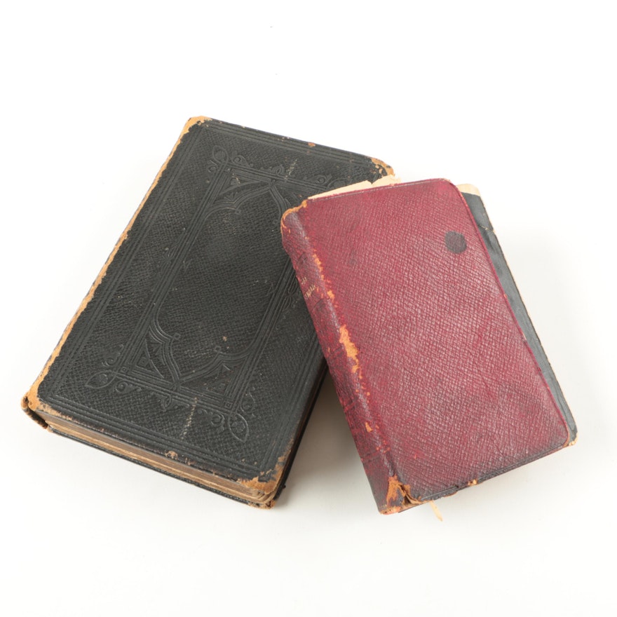 Pair of Antique Bibles