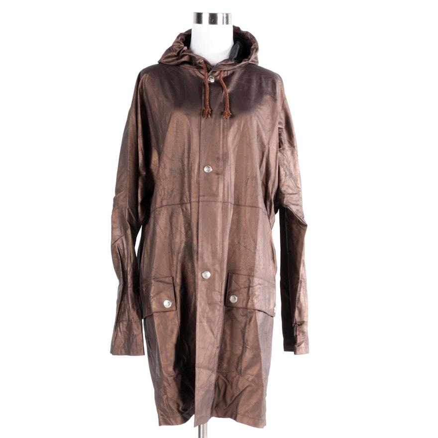 Men's Fendissime Brown Poly Blend Raincoat