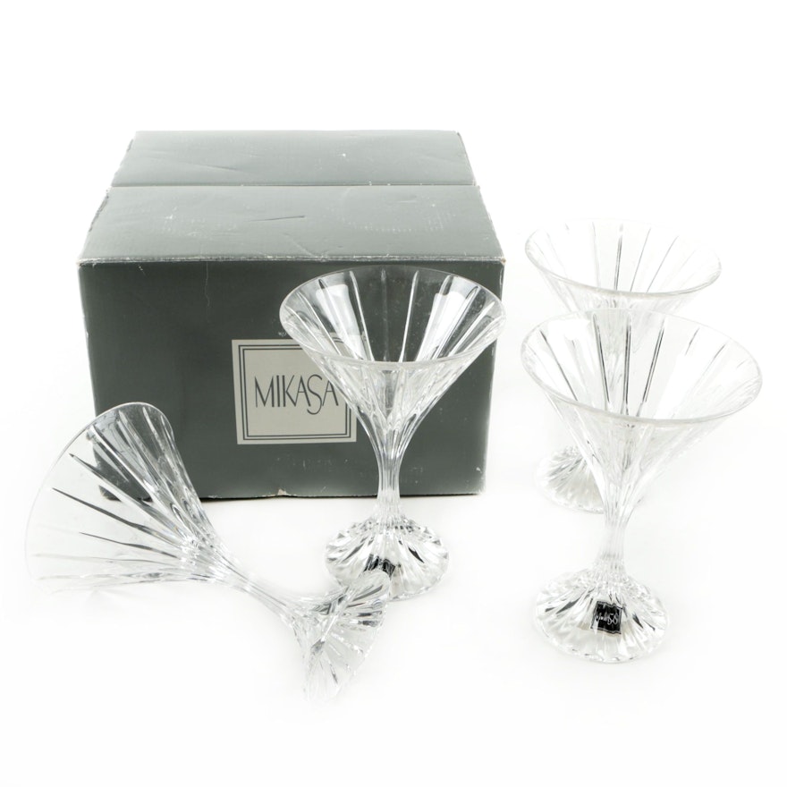 Collection of Mikasa "Park Lane" Martini Glasses