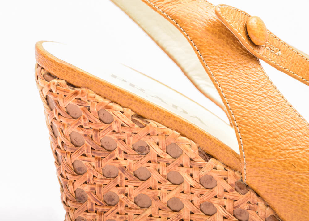 Prada Slingback Wedges