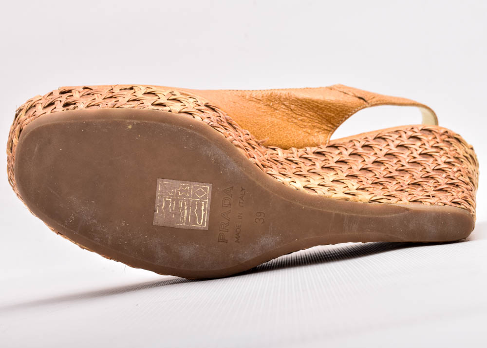 Prada Slingback Wedges