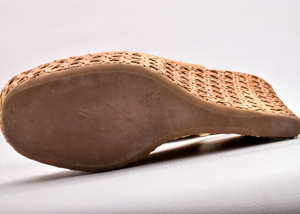 Prada Slingback Wedges