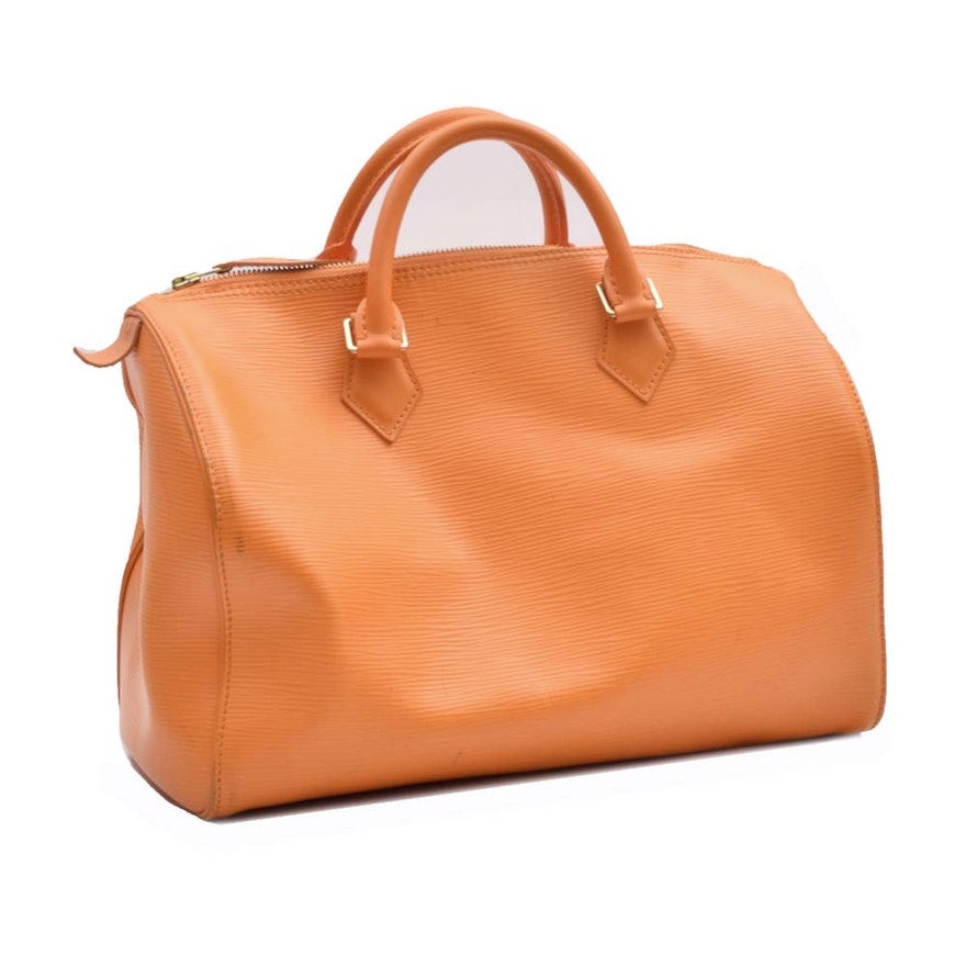 Louis Vuitton Mandarin Epi Speedy 30 Handbag