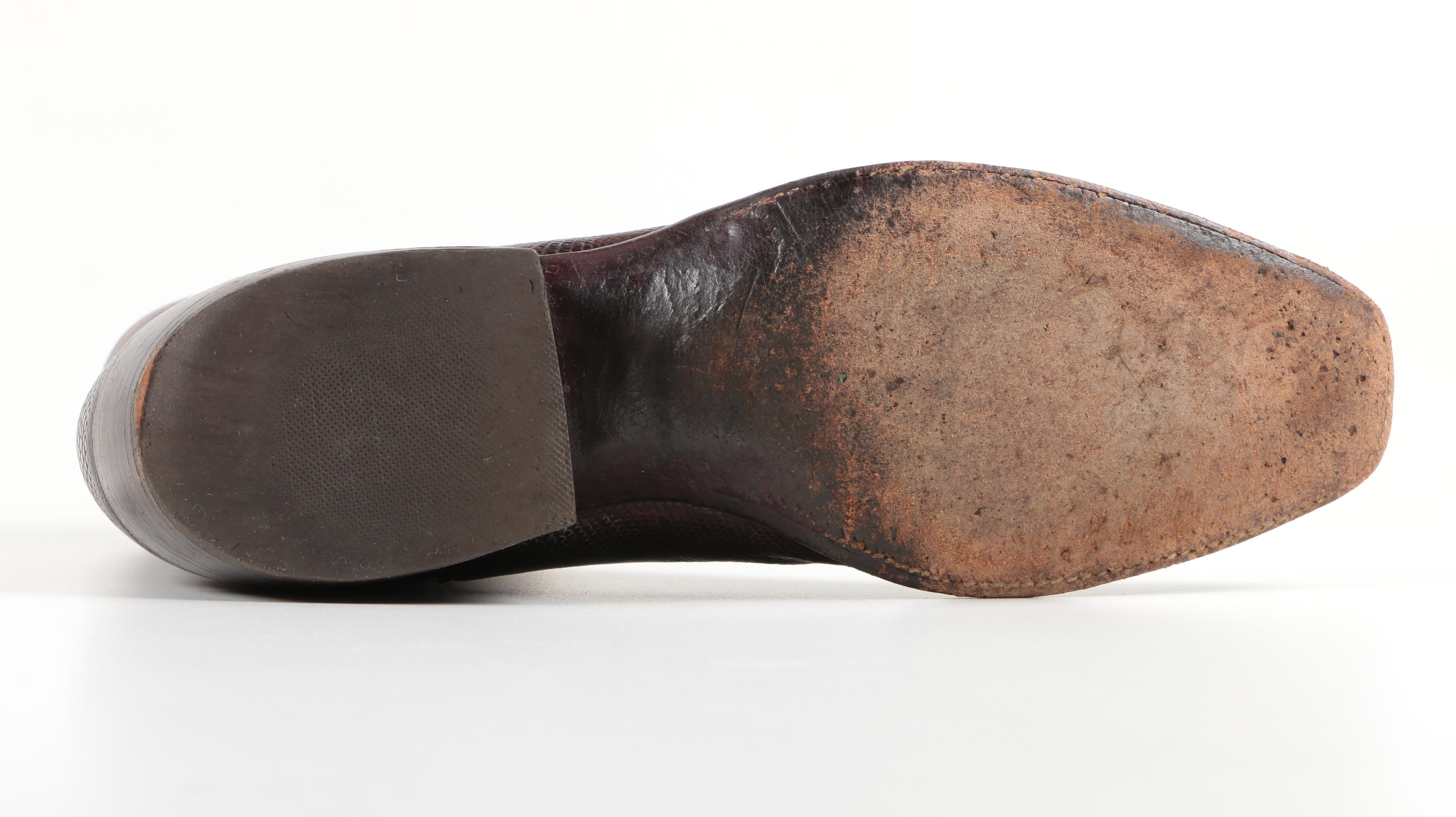 Luchese Chocolate Lizard Boots