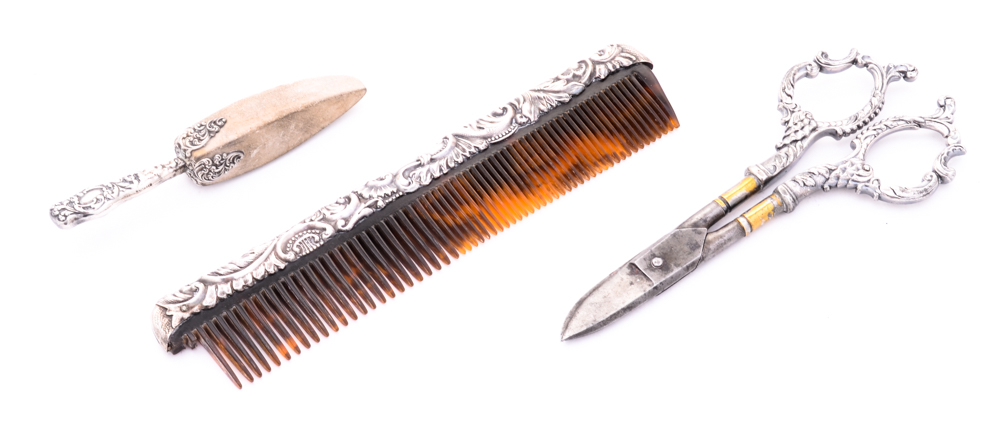 Vintage Sterling Silver Vanity Set