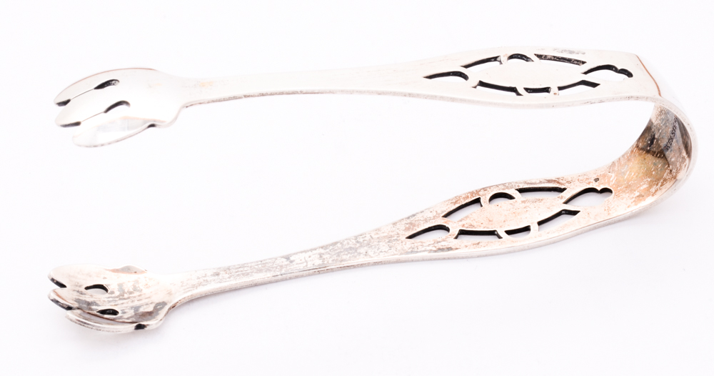 Web Silver Company Sterling Silver Sugar Tongs