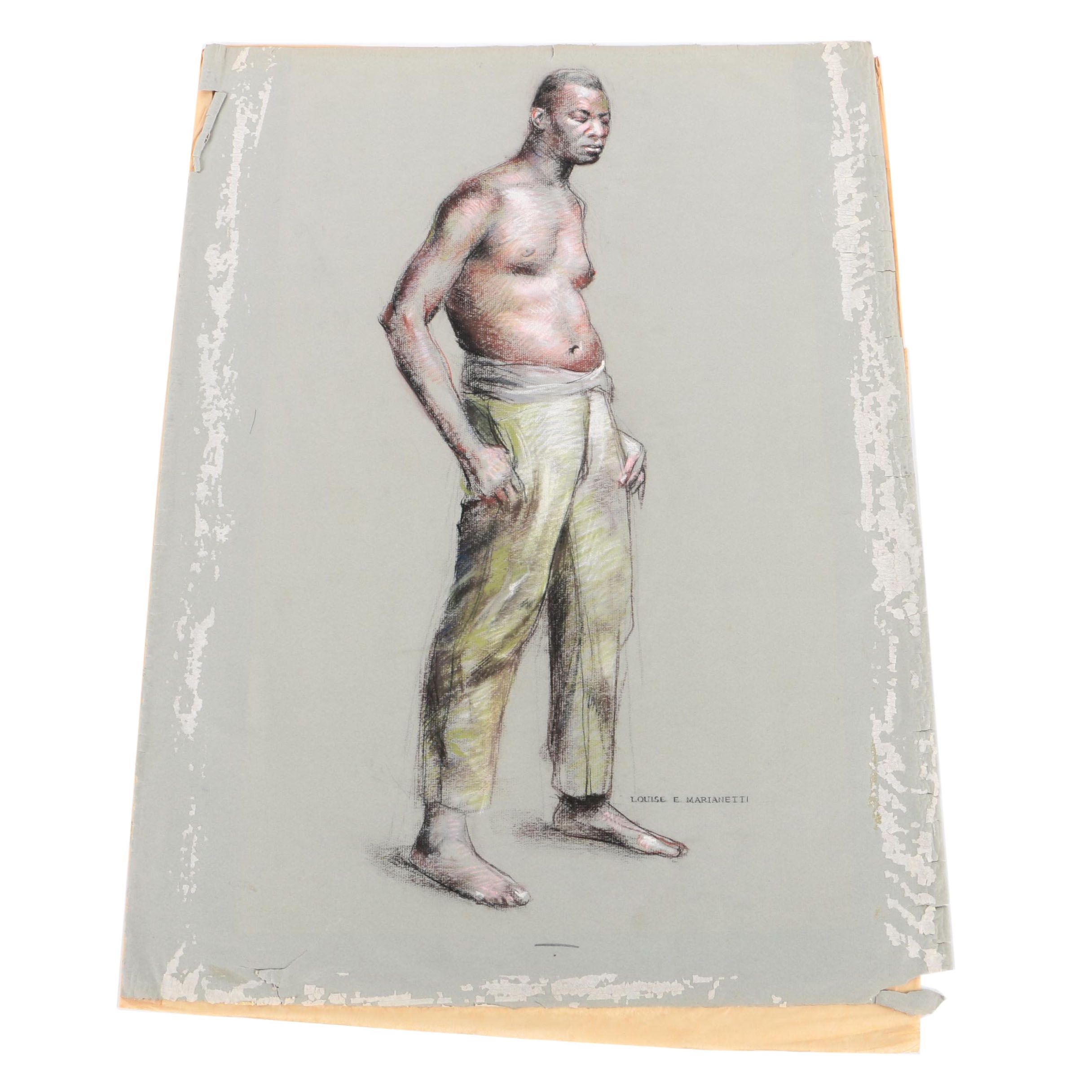 Louise E. Marianetti Pastel Figure Drawing