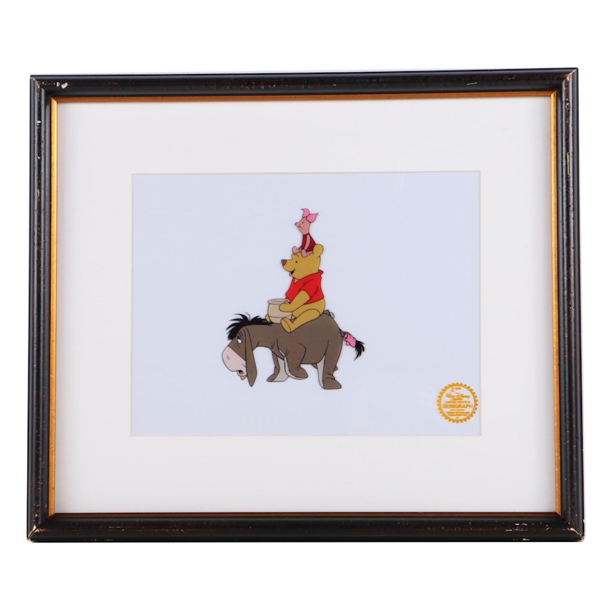 Limited Edition Serigraph on Acetate "Winnie The Pooh & The Blustery Day"