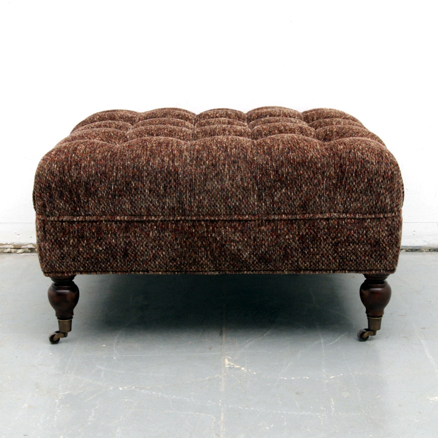 Tufted Ottoman on Casters